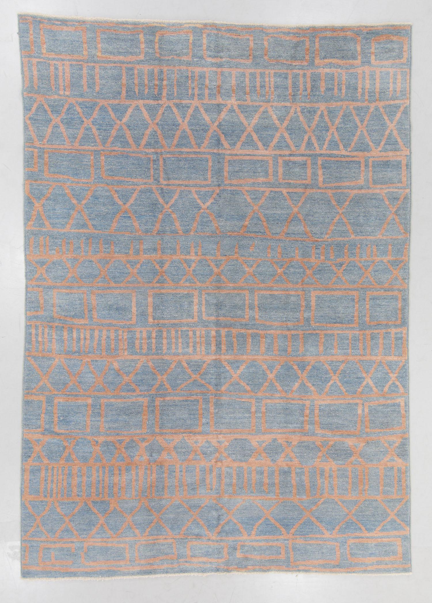 Modern Moroccan Style Rug, Afghanistan: 9'11'' x 13'9'' (1 of 6)