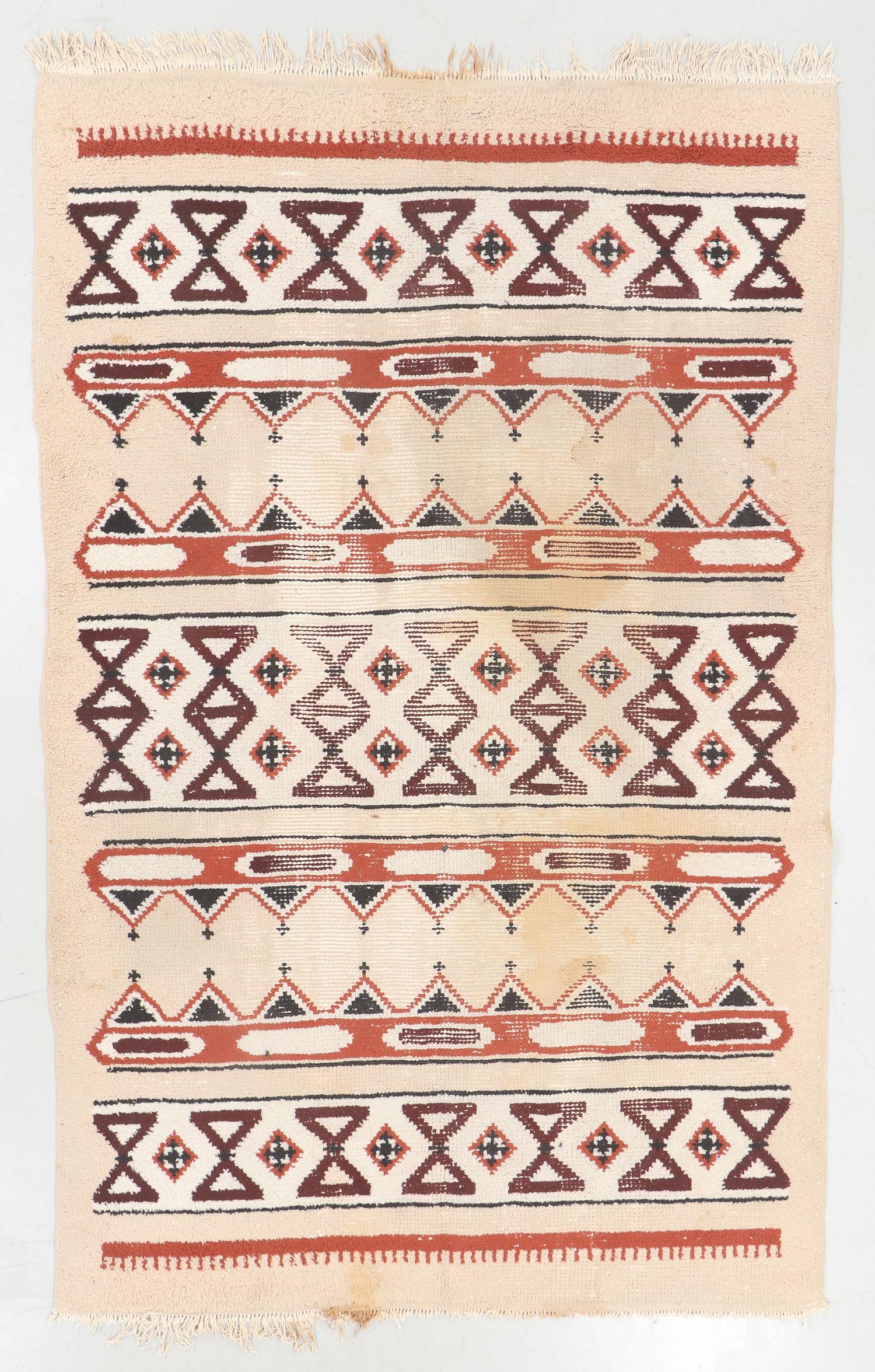 Semi-Antique Moroccan Rug, Morocco: 6'4'' x 9'11'' (1 of 6)
