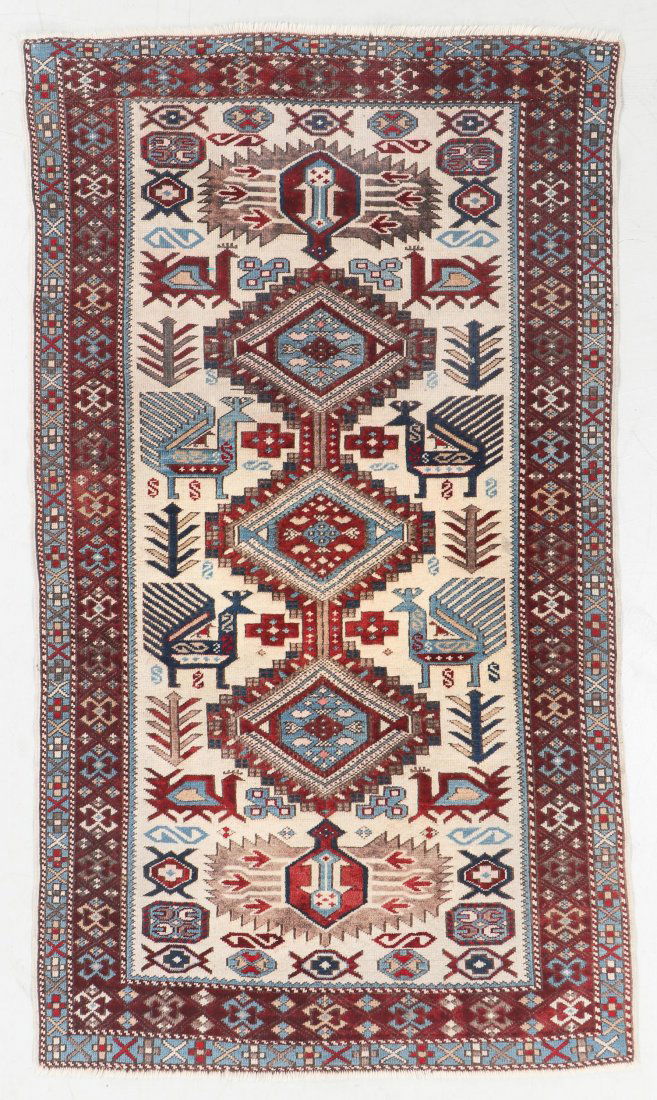 Antique Shirvan Rug, Caucasus: 3 (1 of 6)