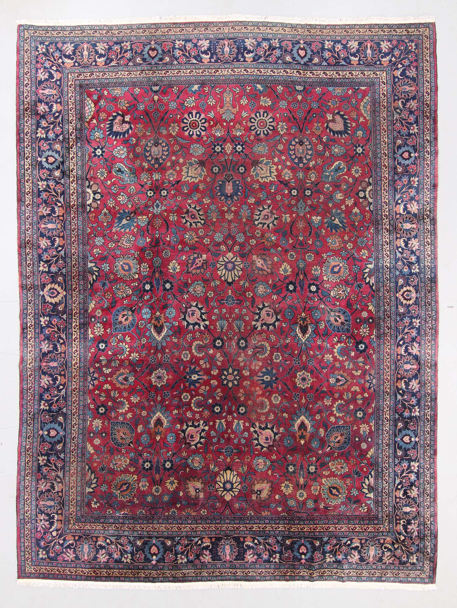 Antique Meshed Rug, Persia: 12'10'' x 16'10'' (1 of 6)