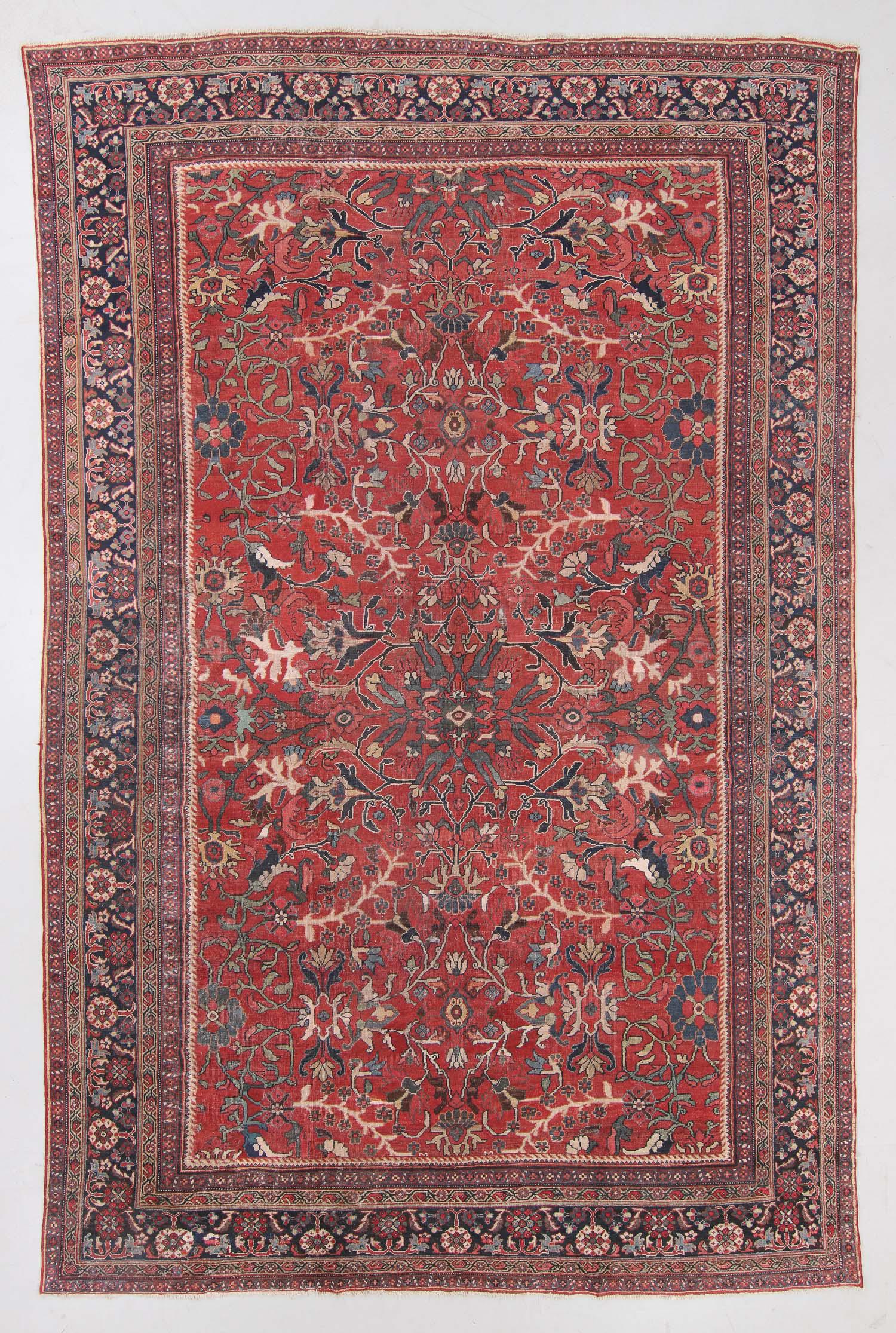 Semi-Antique Mahal Rug, Persia: 10'11'' x 16'4'' (1 of 6)