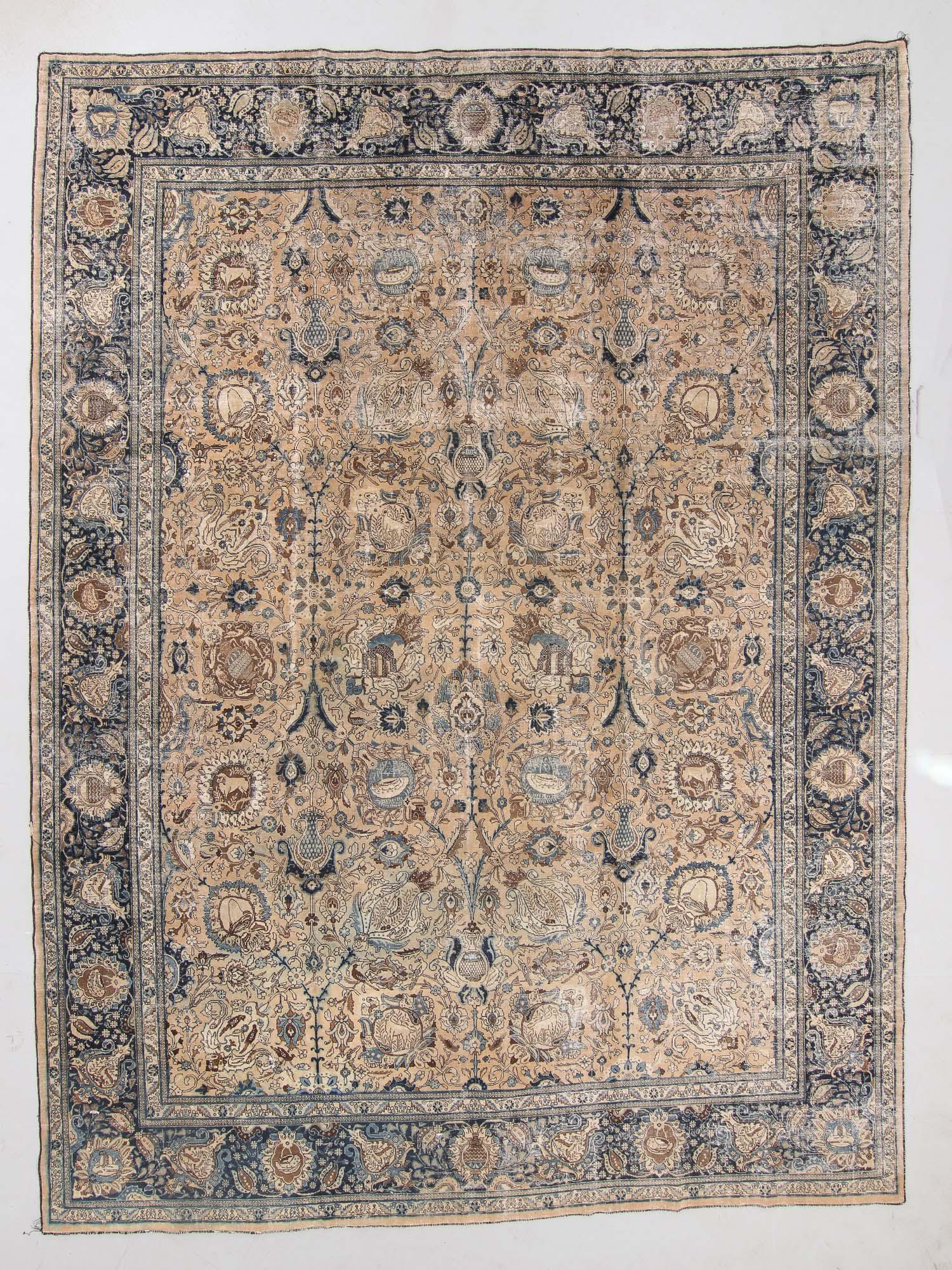 Antique Kerman Rug, Persia: 13'3'' x 17'10'' (1 of 6)