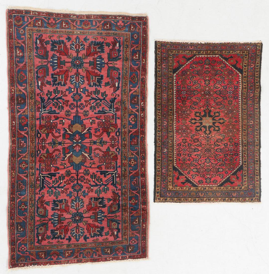 2 Antique Hamadan Rugs, Persia (1 of 6)