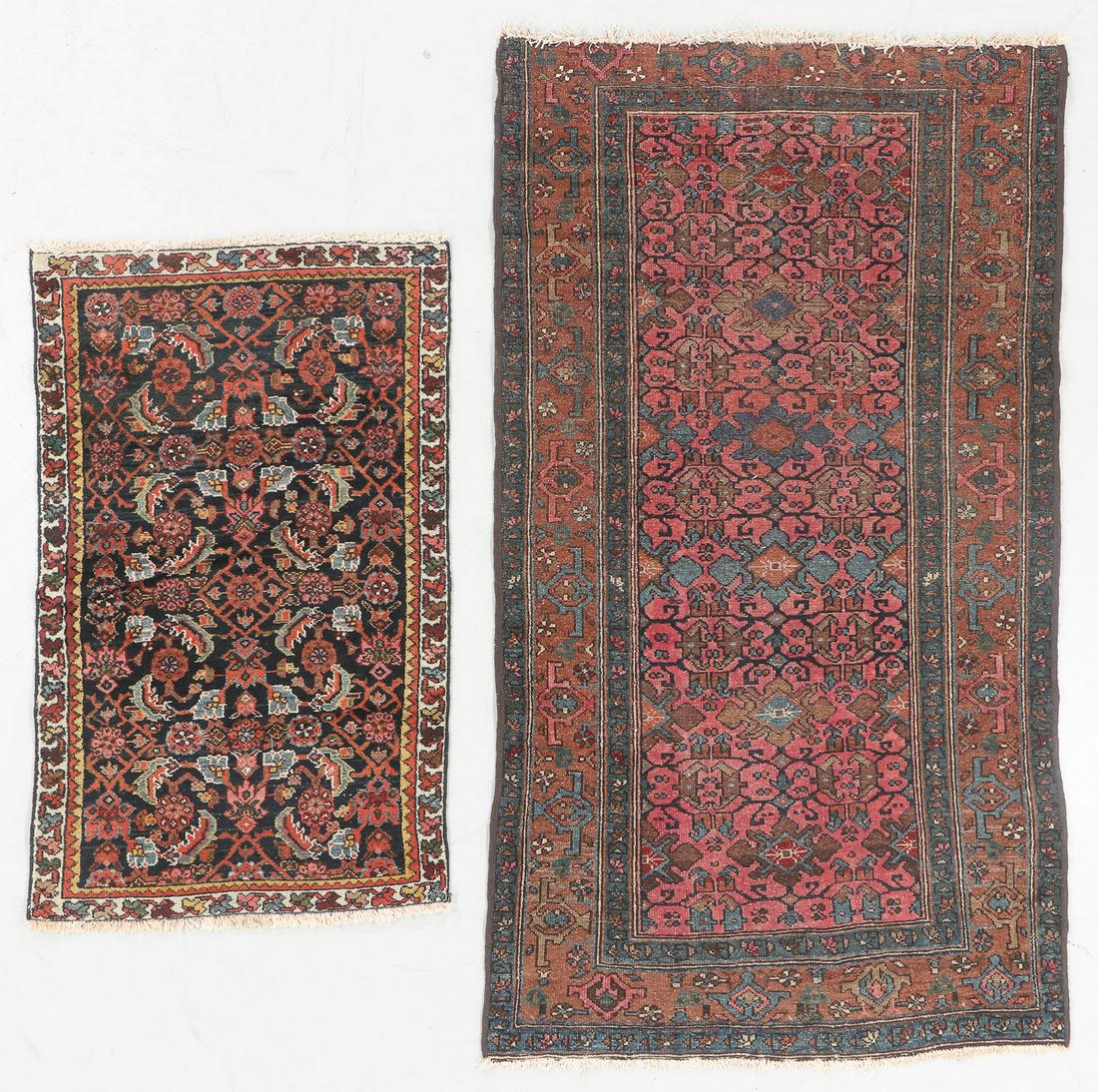2 Antique Hamadan Rugs, Persia (1 of 6)
