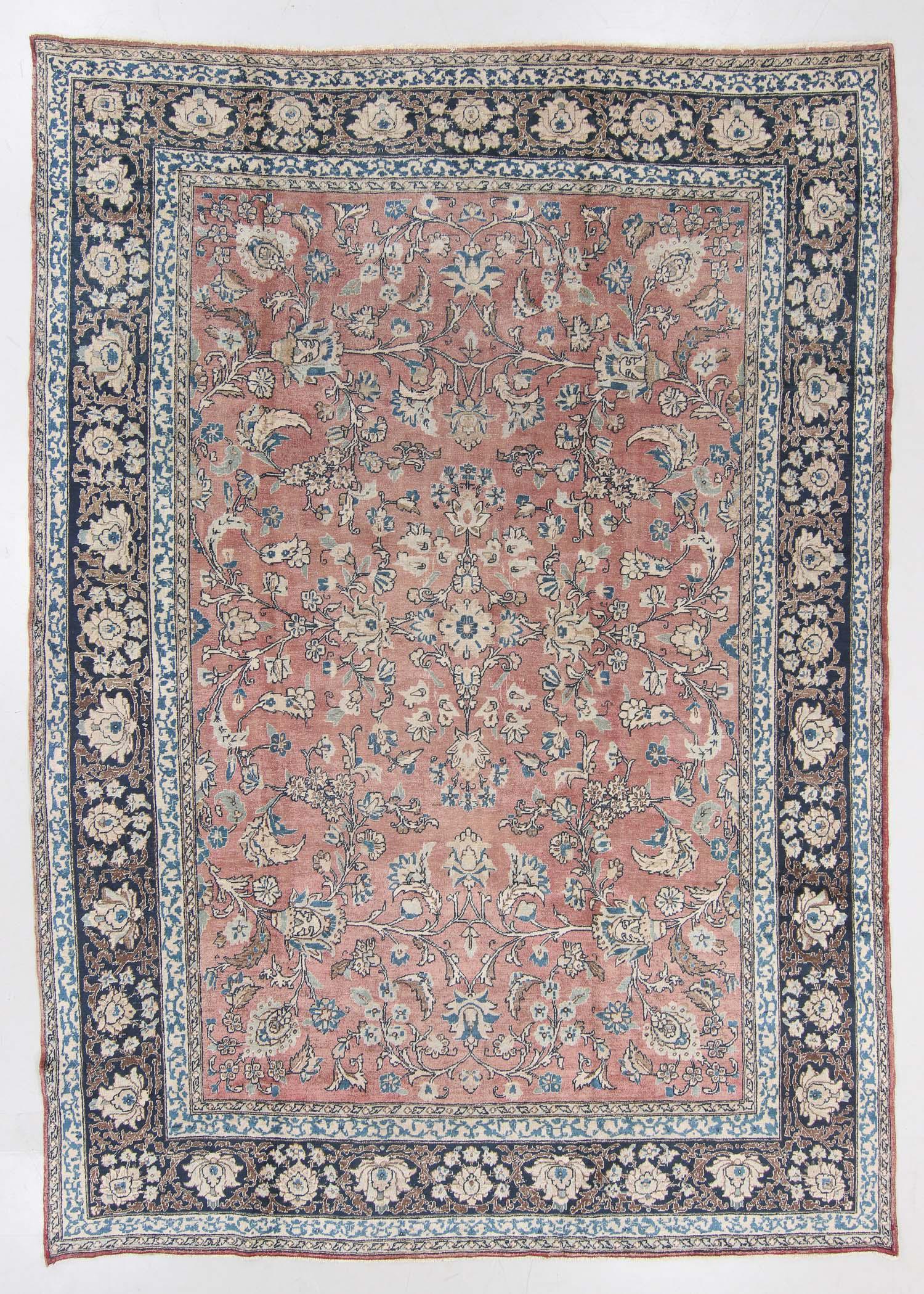 Semi-Antique Tabriz Rug, Persia: 9'11'' x 13'2'' (1 of 6)