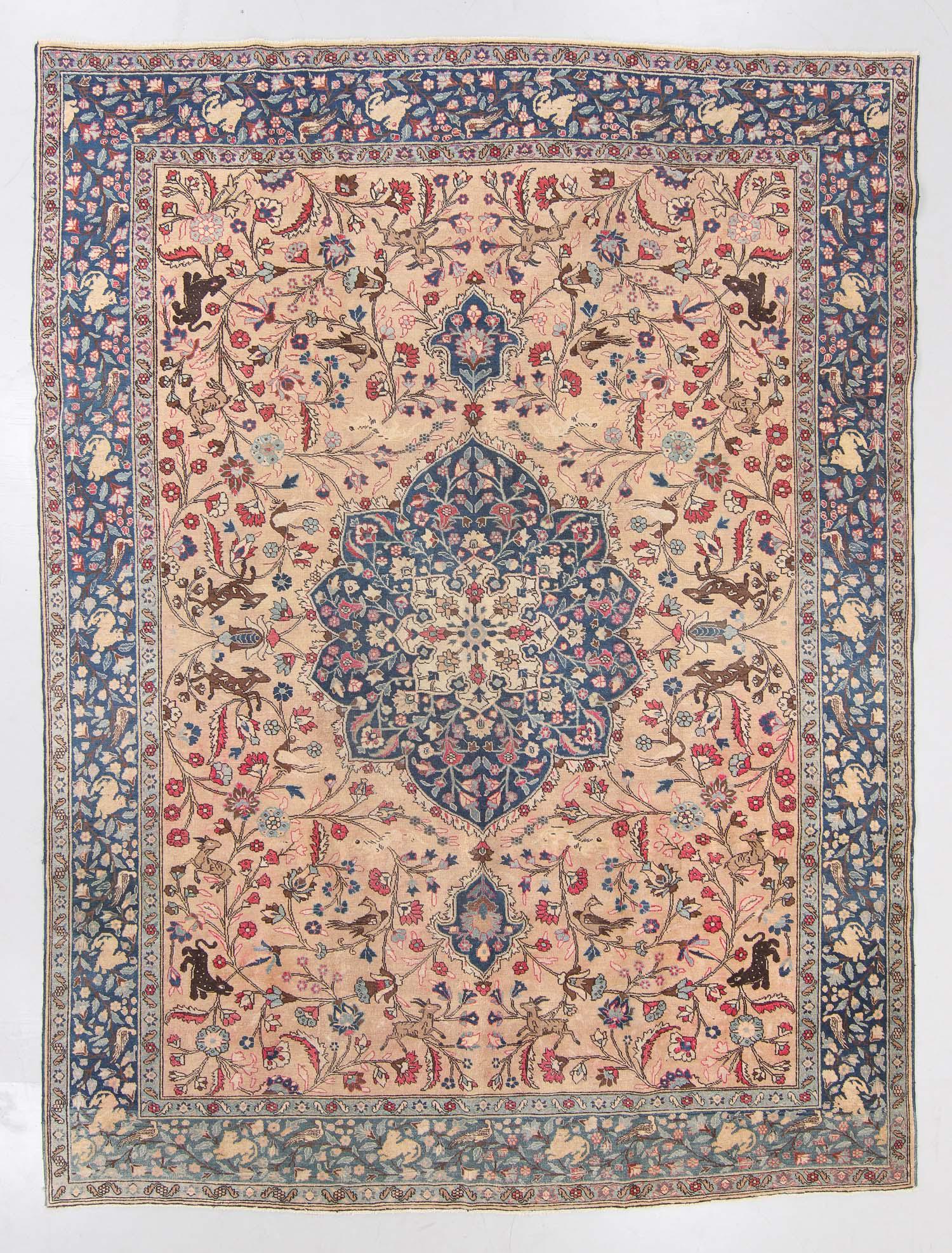 Semi-Antique Tabriz Rug, Persia: 9'4'' x 12'3'' (1 of 6)