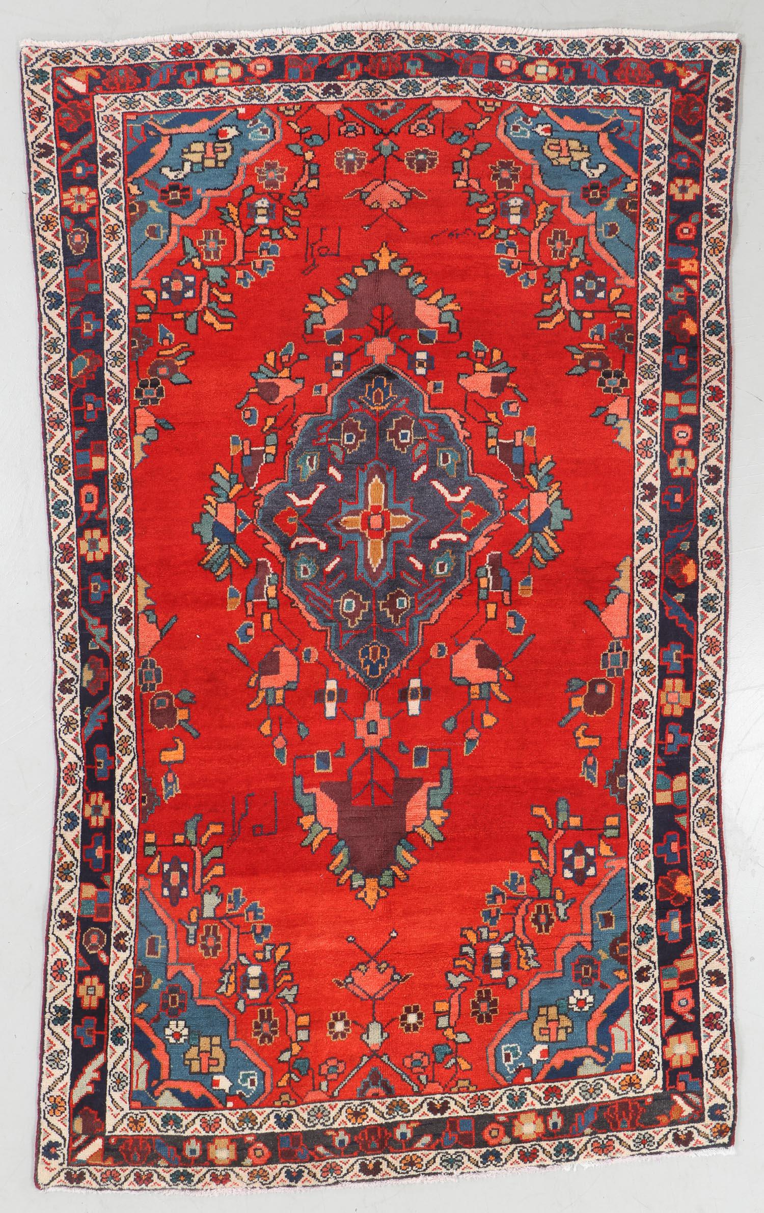 Vintage Sarouk Hamadan Rug, Persia: 4'5'' x 6'11'' (1 of 6)