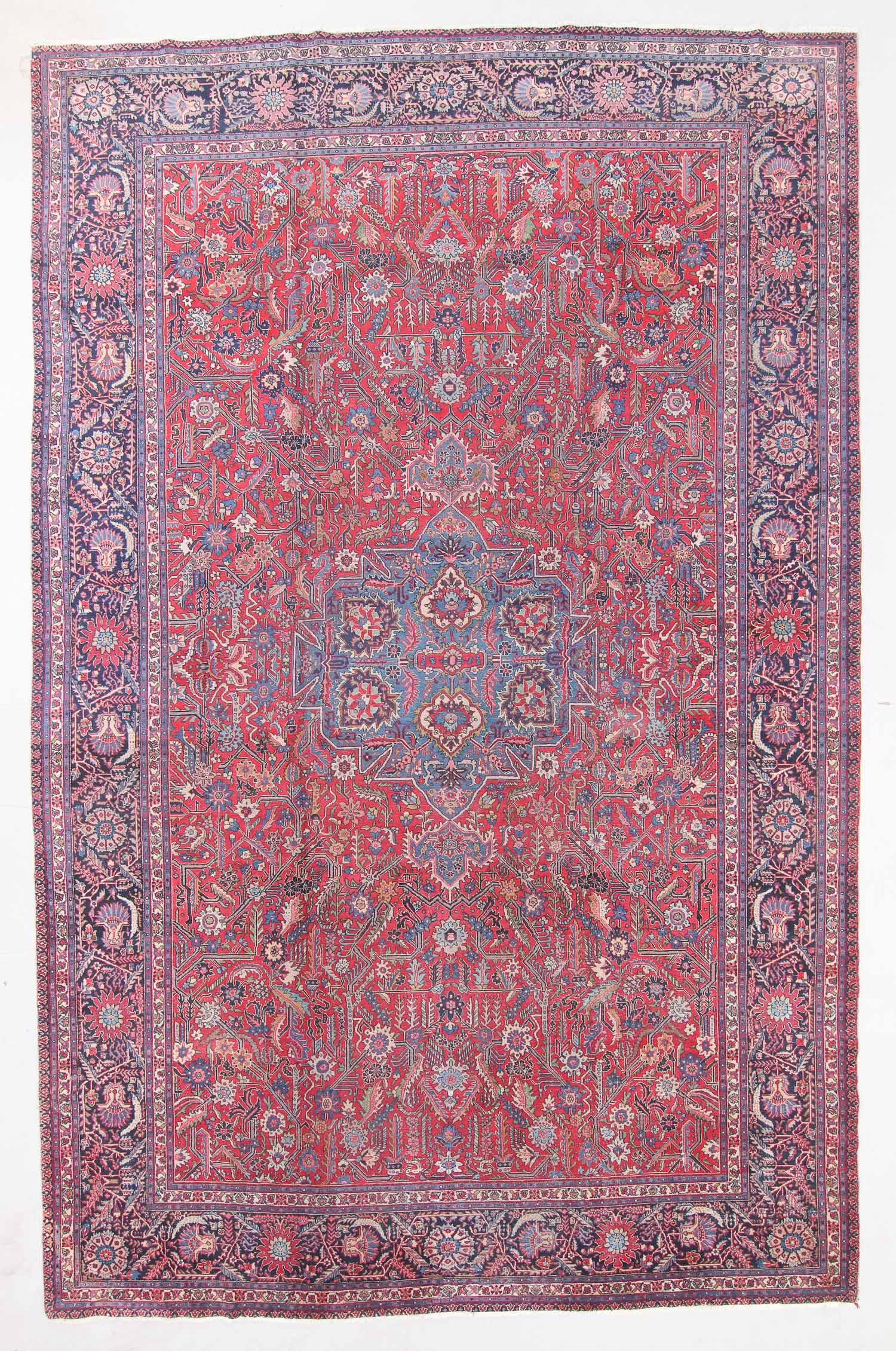Semi-Antique Mahal Rug, Persia: 12'7'' x 19'7'' (1 of 6)