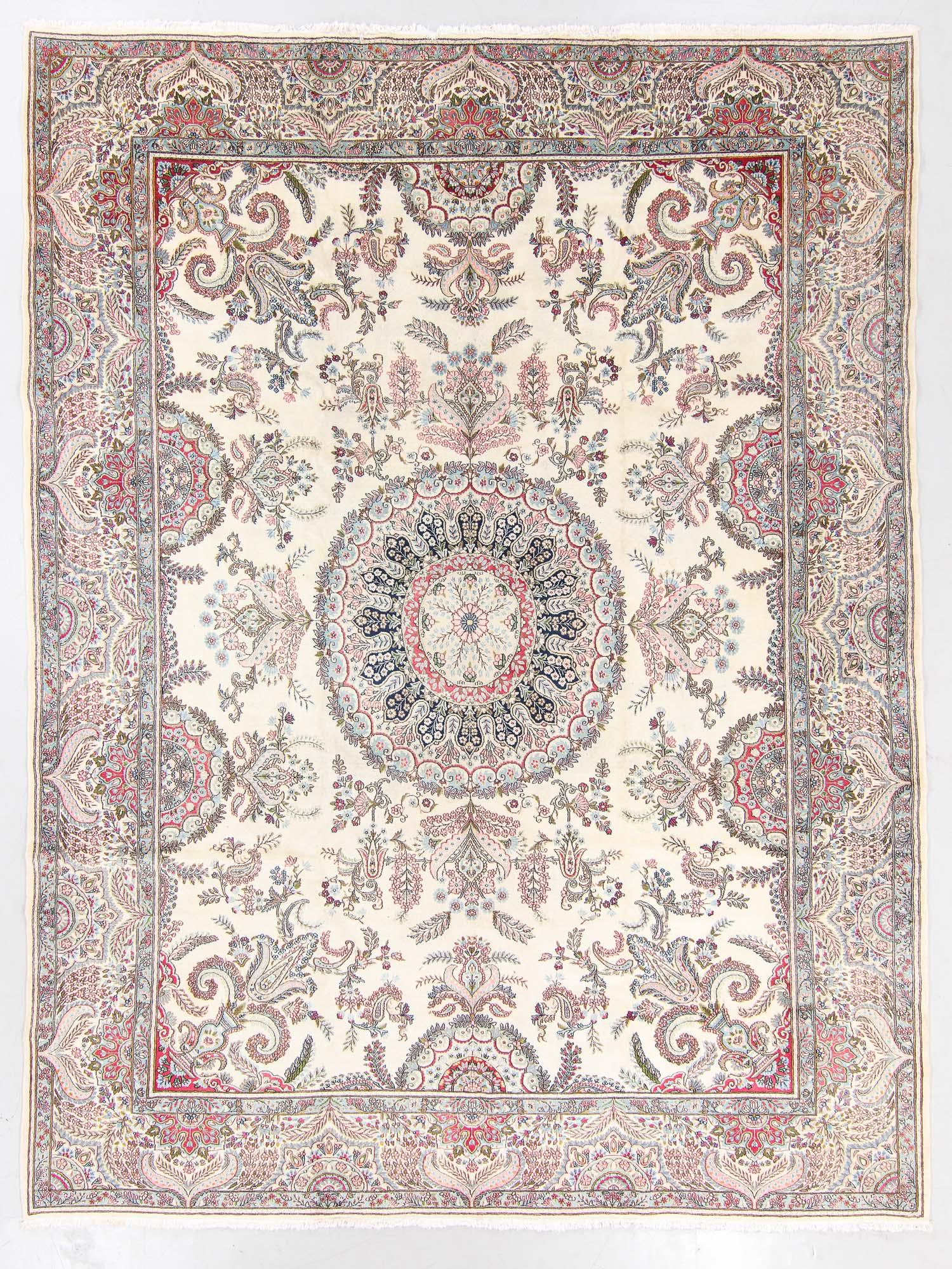 Vintage Tabriz Style Rug, India: 9'10'' x 13'1'' (1 of 6)
