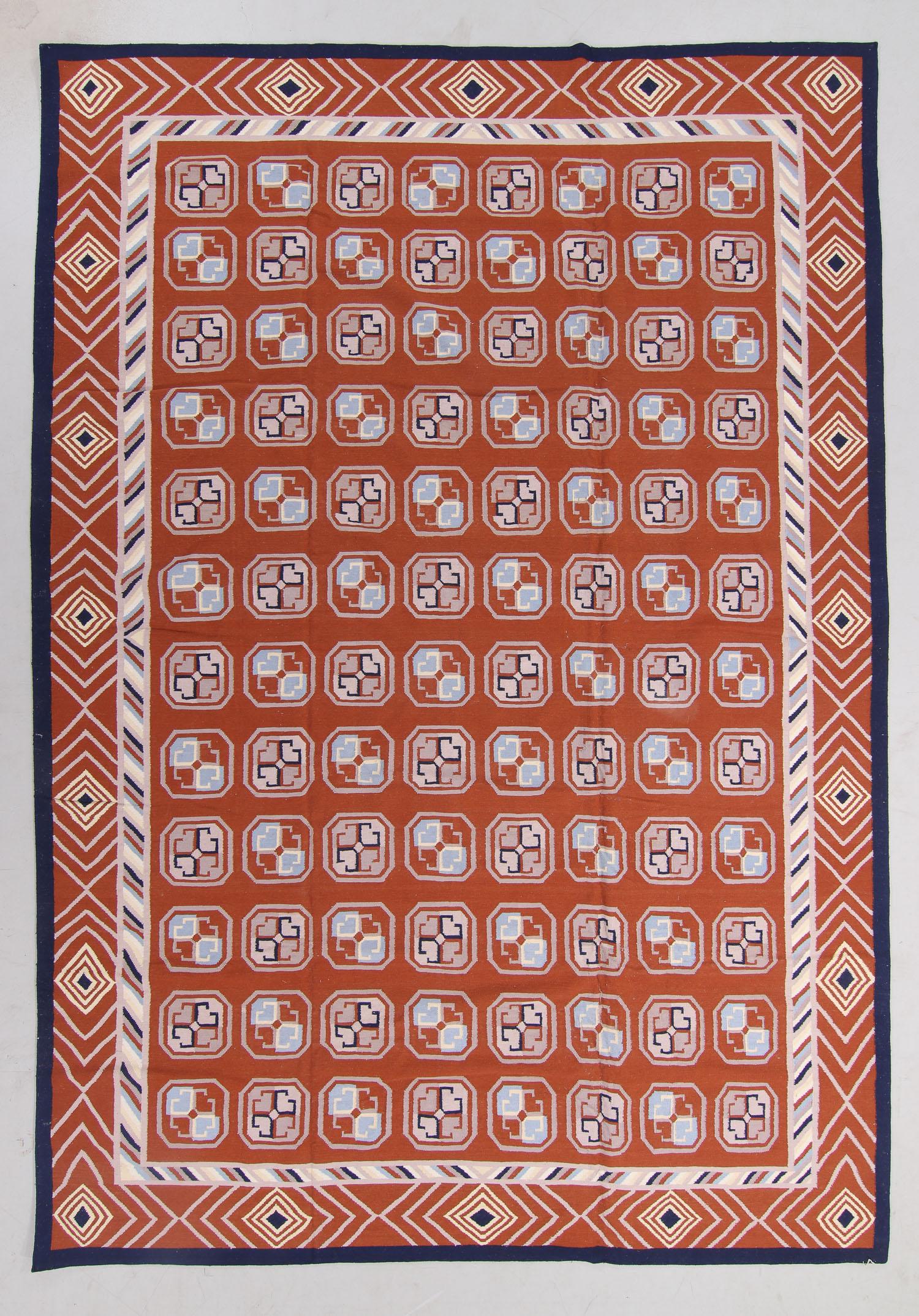 Vintage Dhurrie Rug, India: 12'1'' x 17'7'' (1 of 6)
