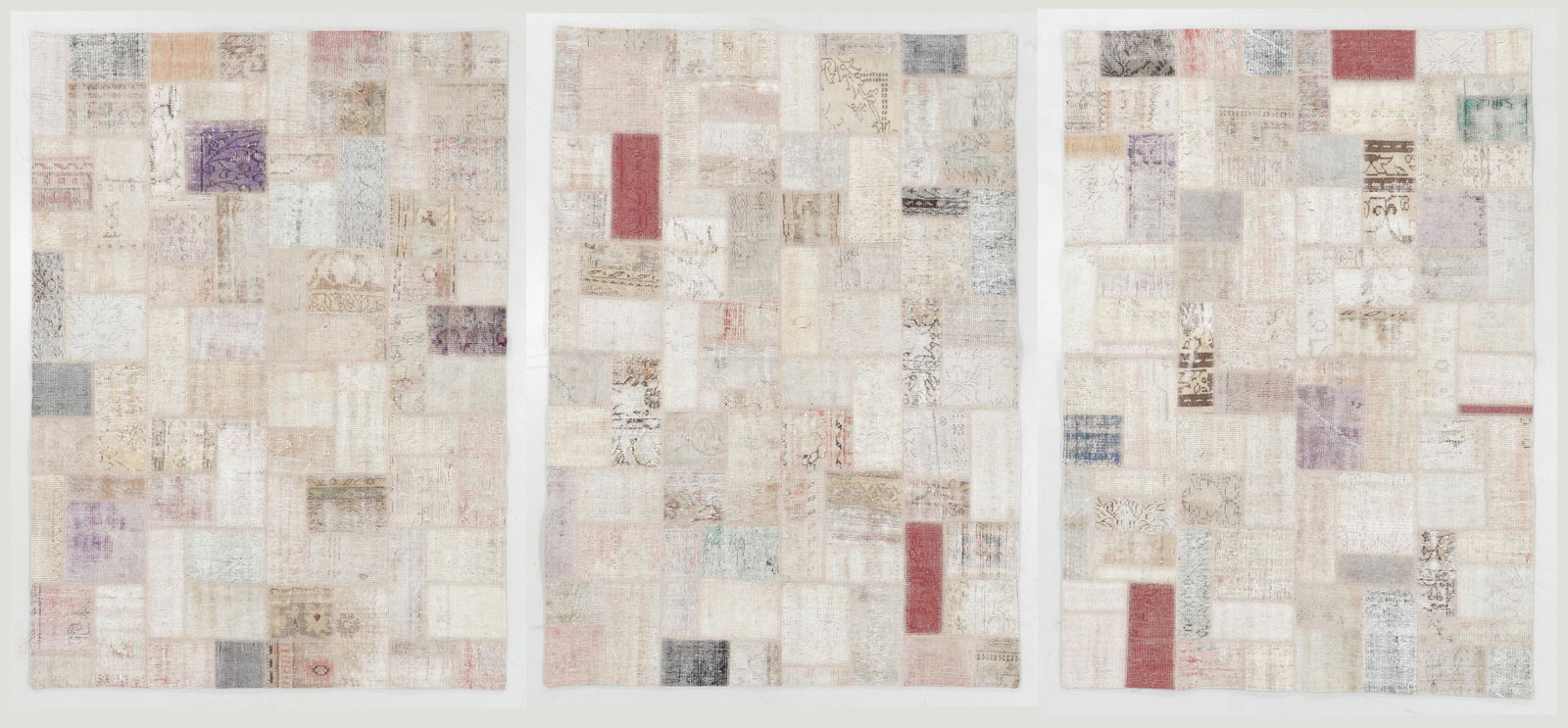 3 Vintage Kilim Patchwork Rugs, Turkey (1 of 9)