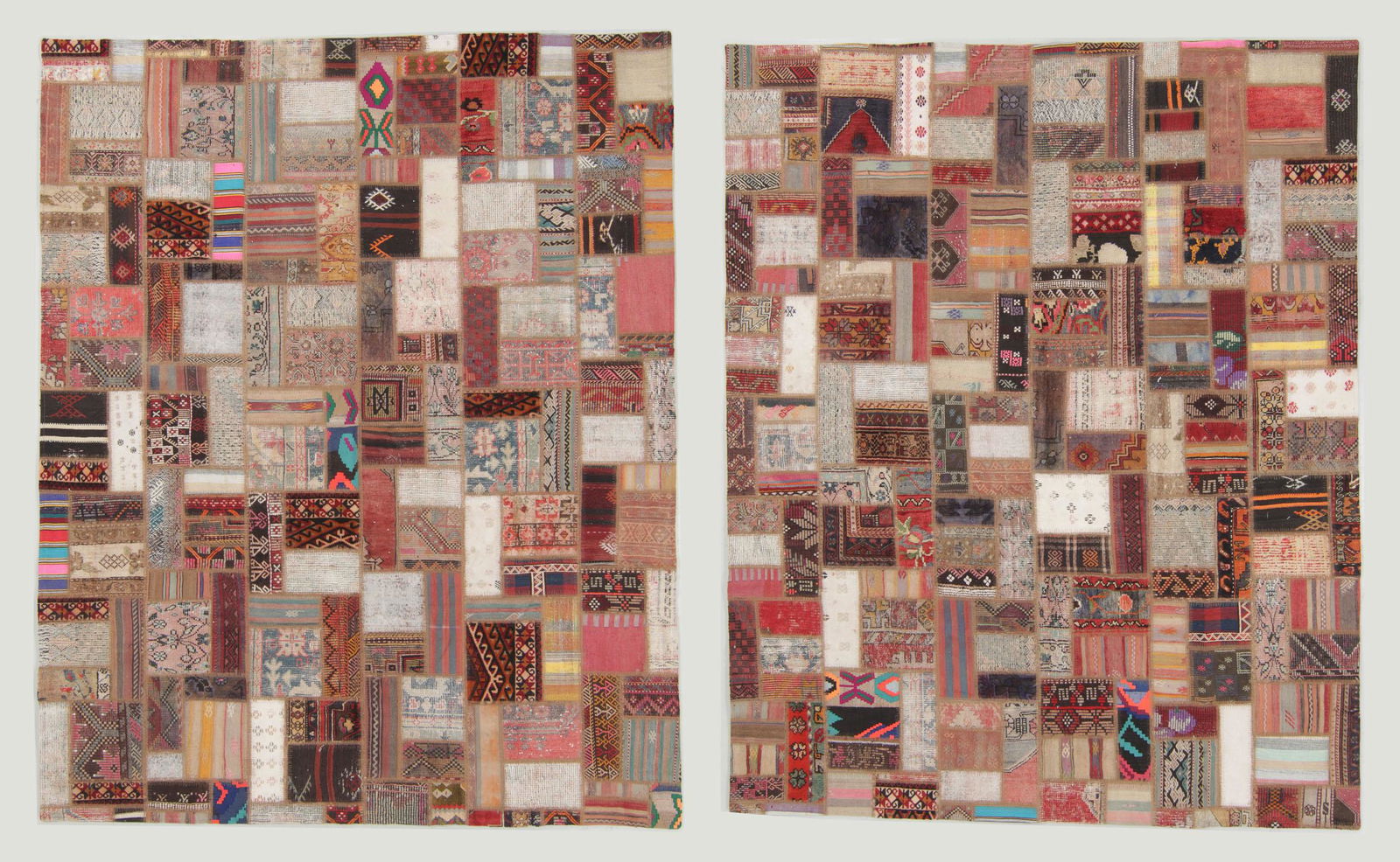 2 Vintage Kilim Patchwork Rugs, Turkey (1 of 10)