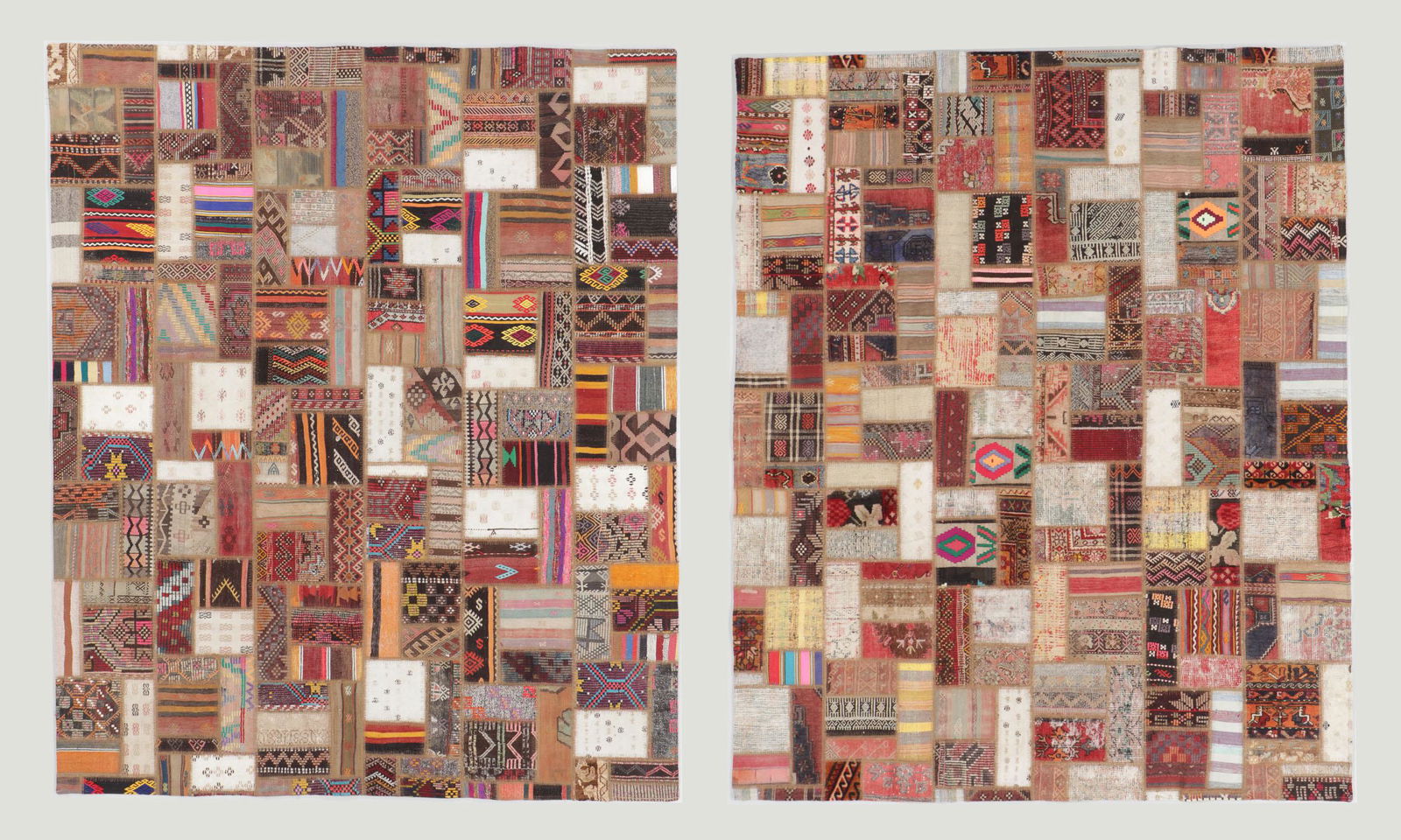 2 Vintage Kilim Patchwork Rugs, Turkey (1 of 9)
