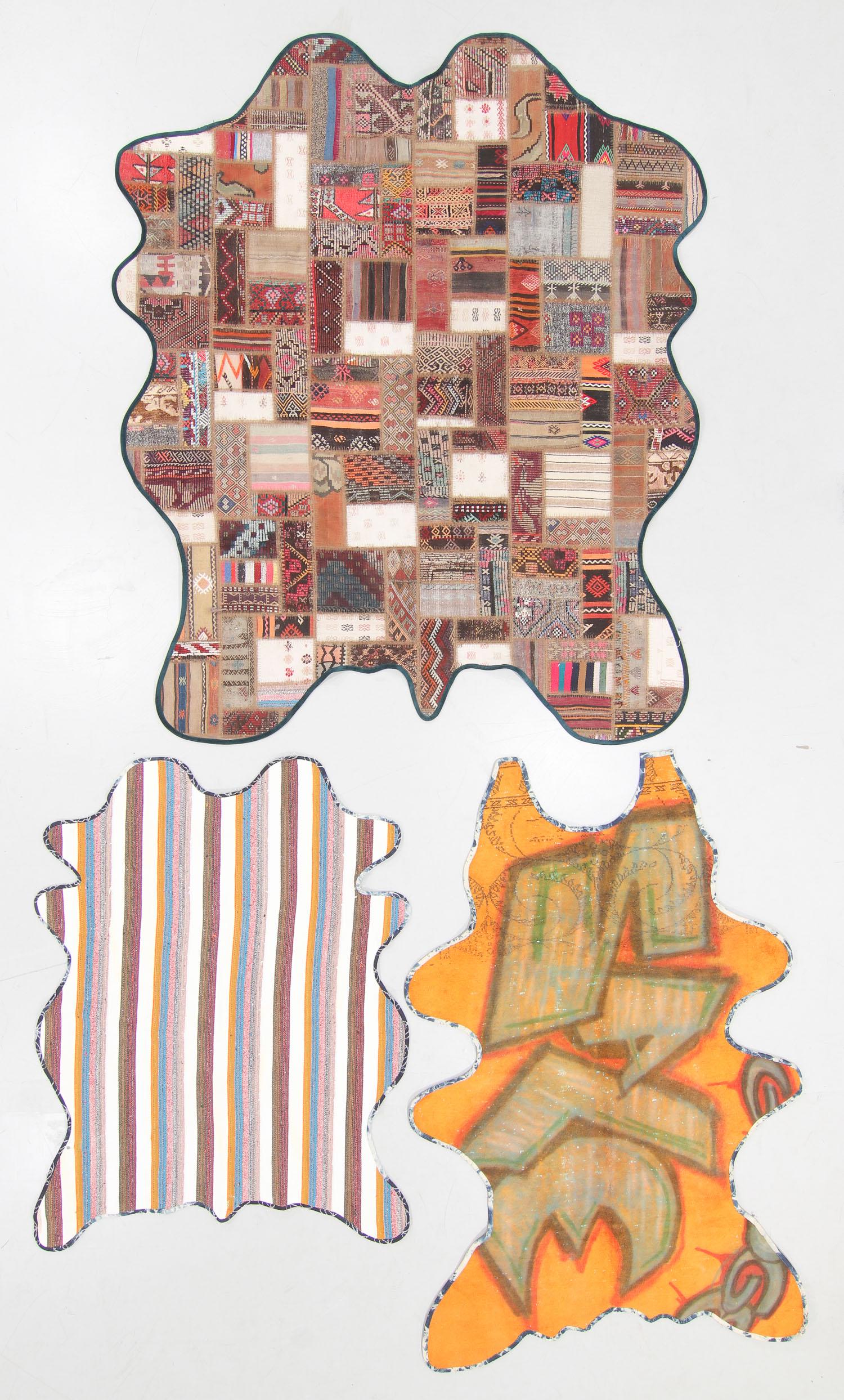 3 Vintage Turkish Kilim "Bear Rugs" (1 of 4)