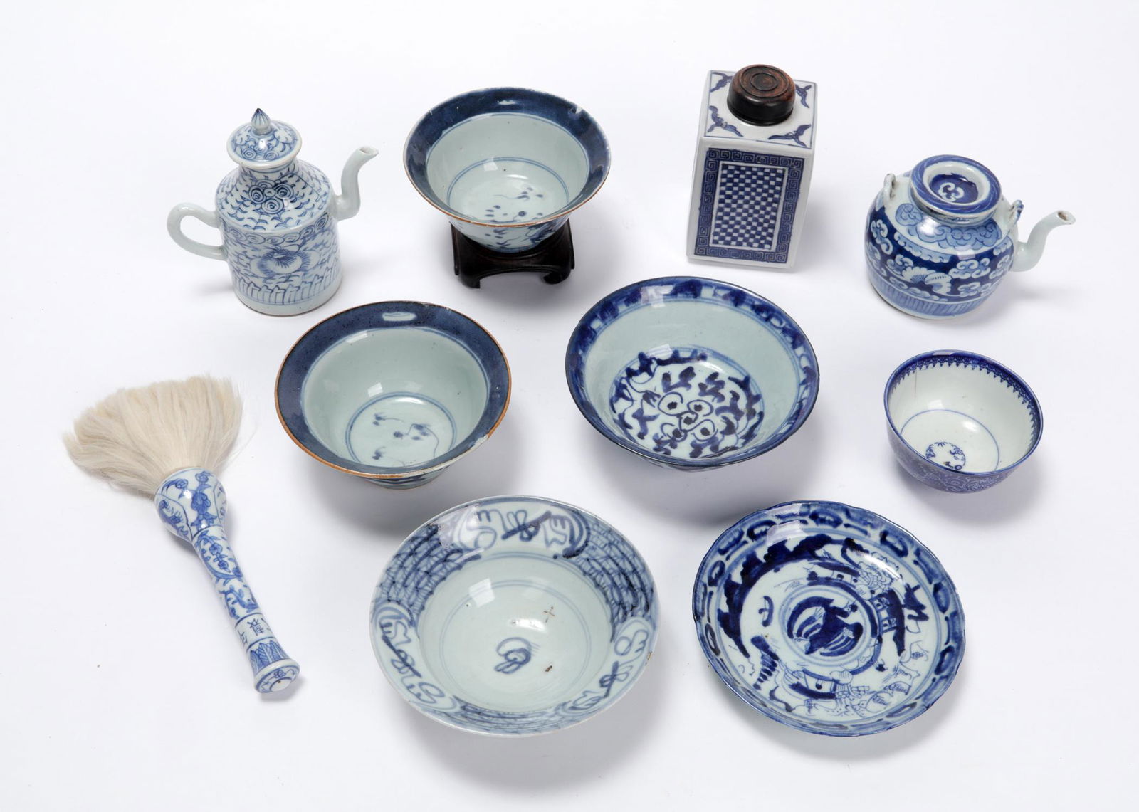 Fine 10 pc Antique Chinese Blue and White Porcelain (1 of 3)