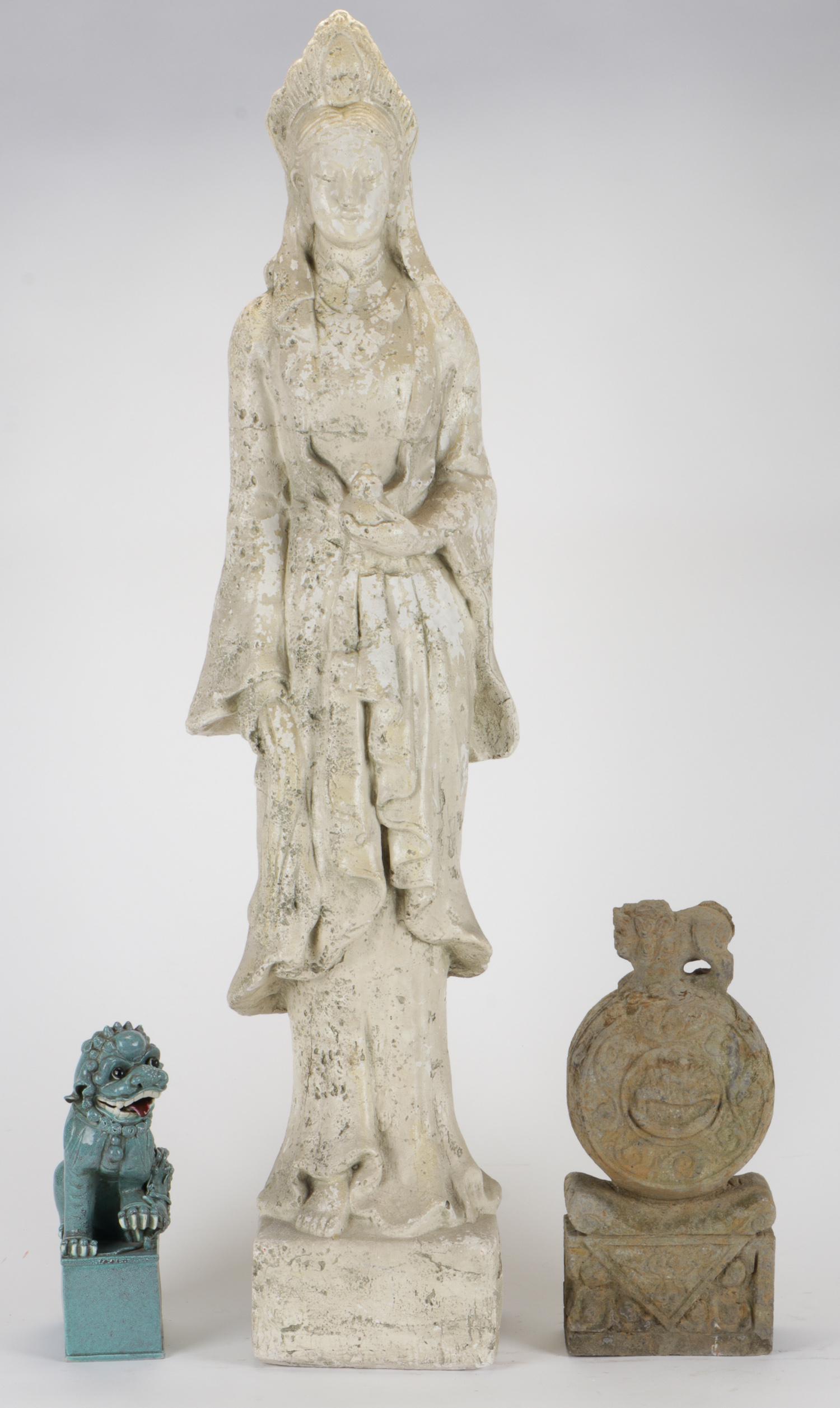 3 pc Asian Statuary Lot (1 of 7)