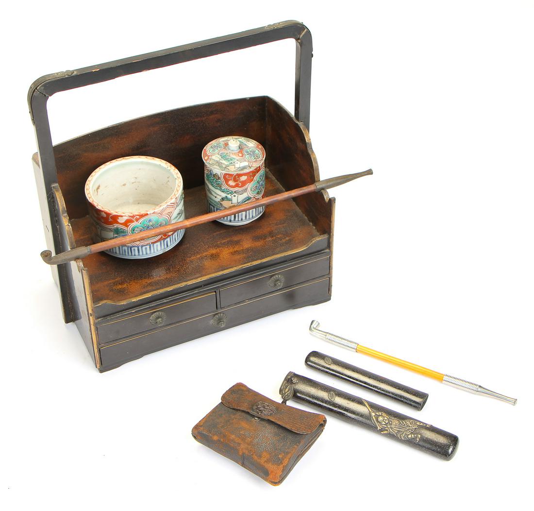 Antique Japanese Smoking Items. (1 of 6)