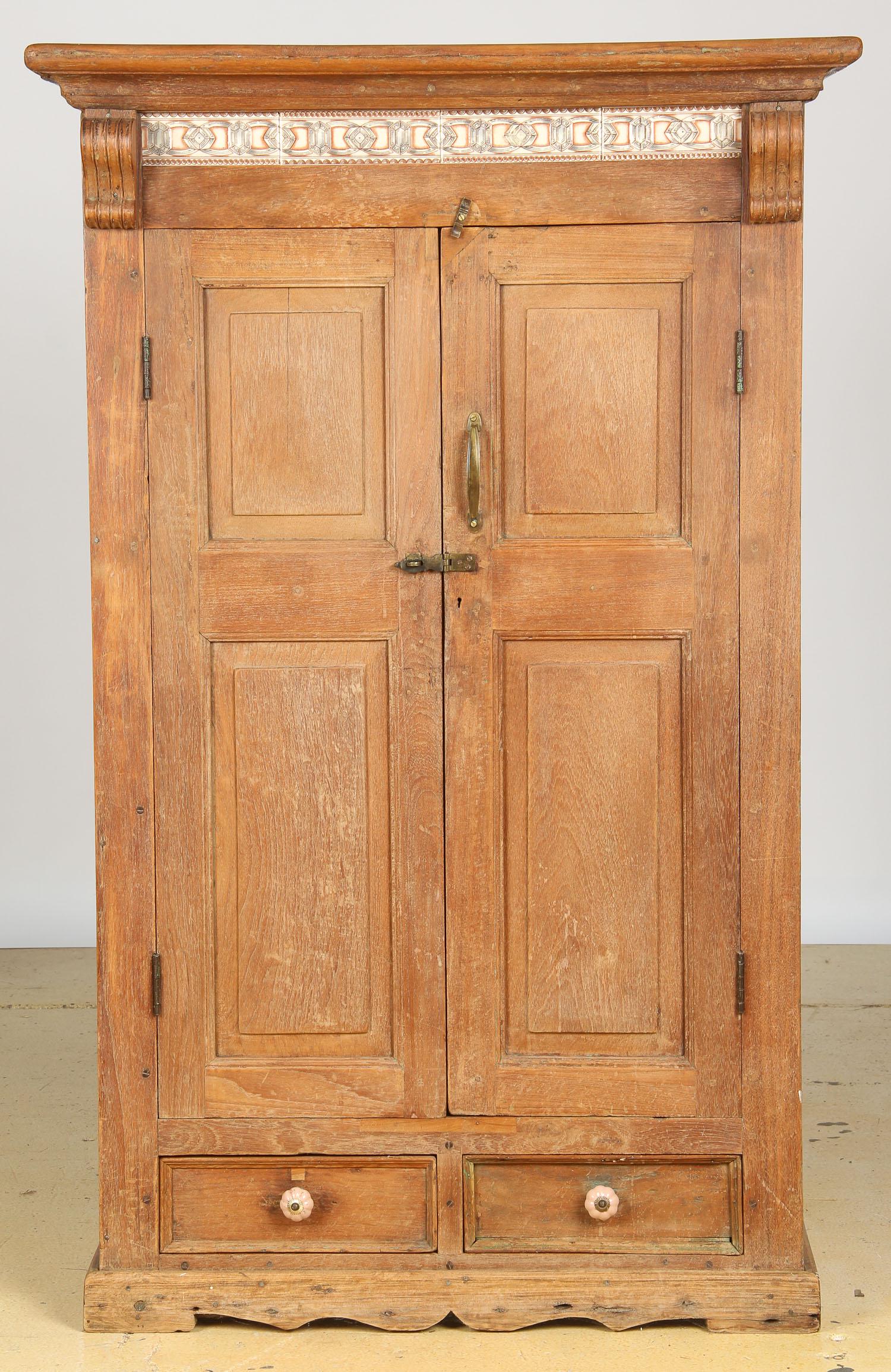 Anglo Indian Almirah Cabinet, Early 20th C. (1 of 4)