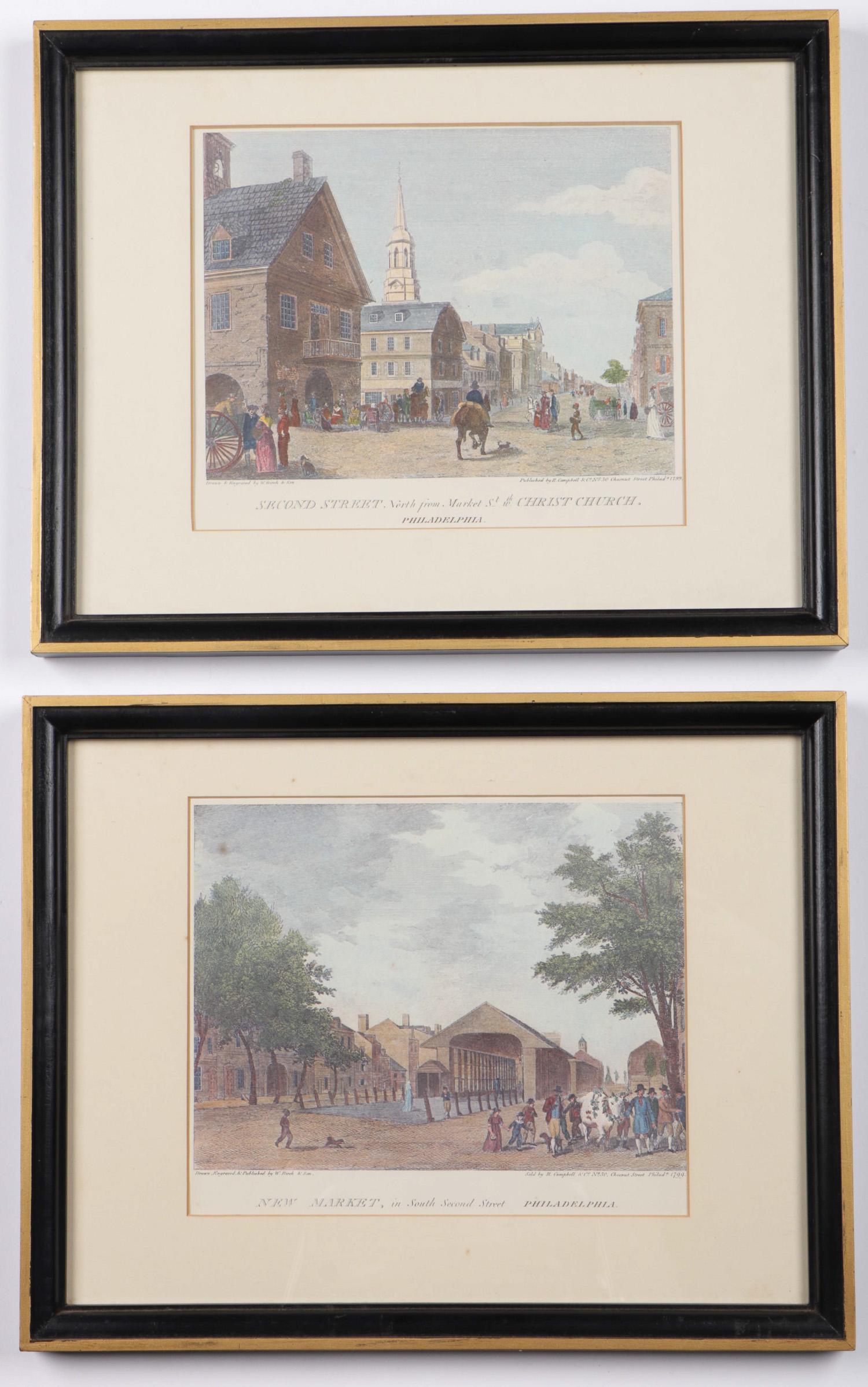 Two Prints of Old Philadelphia after William Russell (1 of 3)