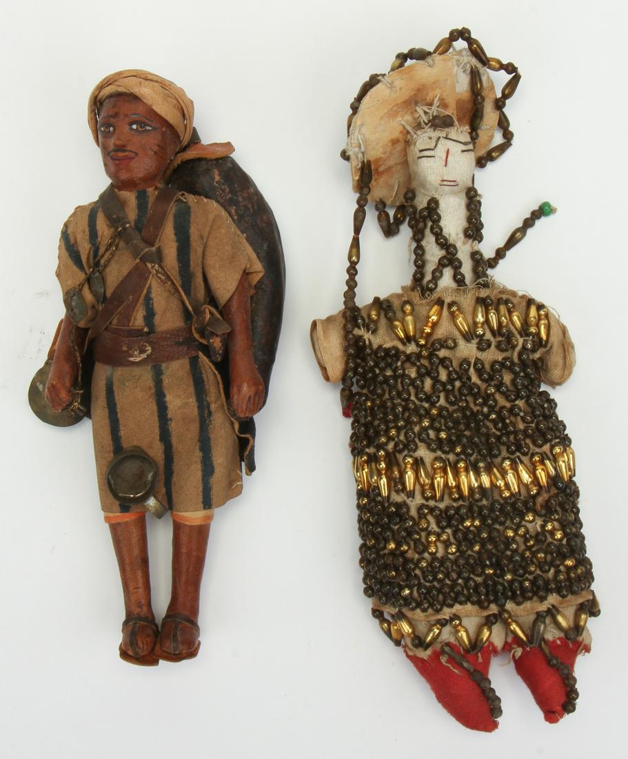 Vintage Sudanese Doll with Beaded Robe and a Vintage (1 of 2)
