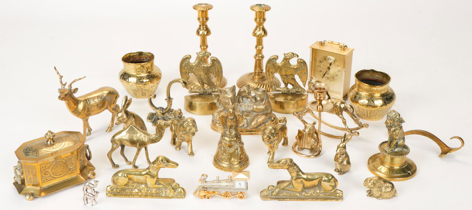 Group of Brass Cabinet Articles (1 of 4)
