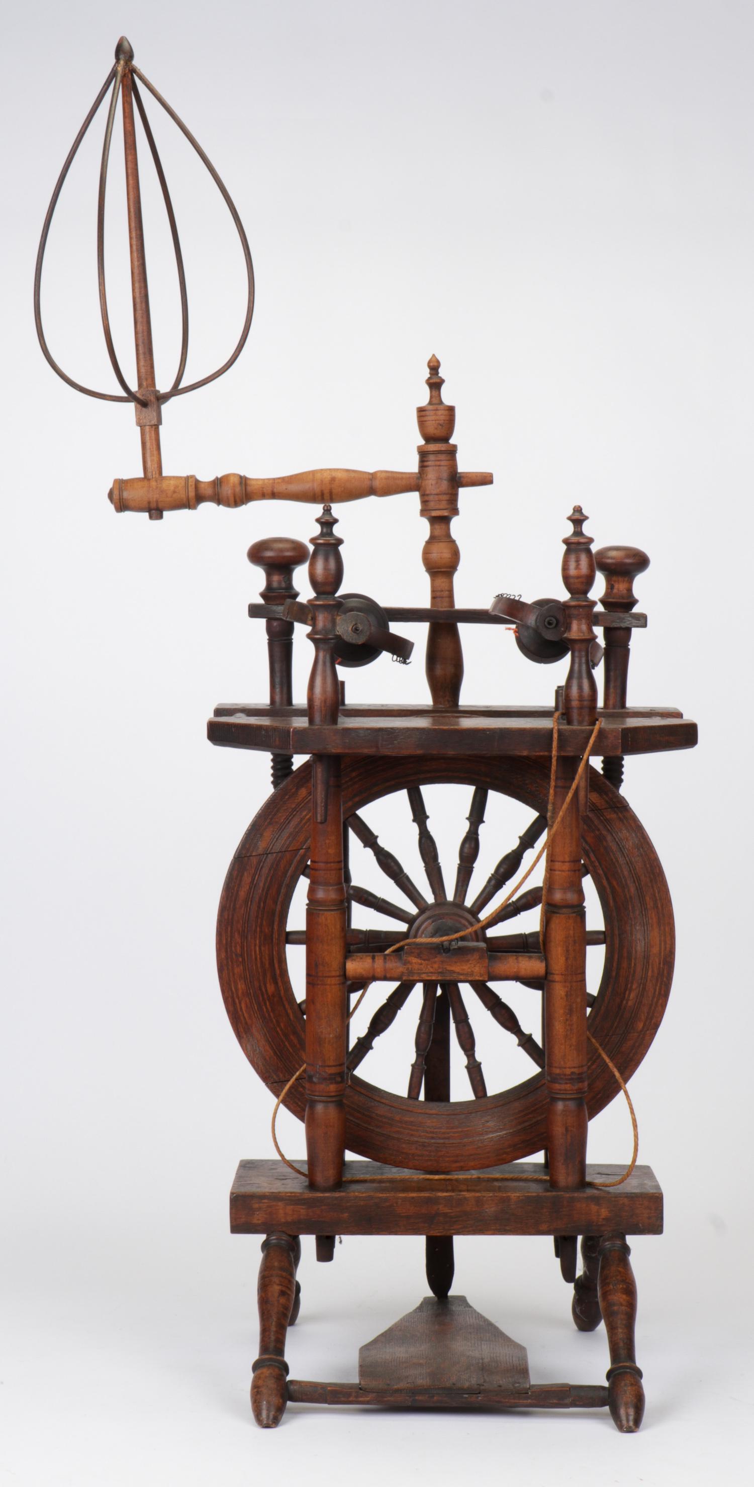 Dutch Double Antique Spinning Wheel (1 of 6)