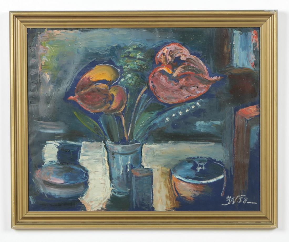 European School (20th c.) Still Life Painting (1 of 3)