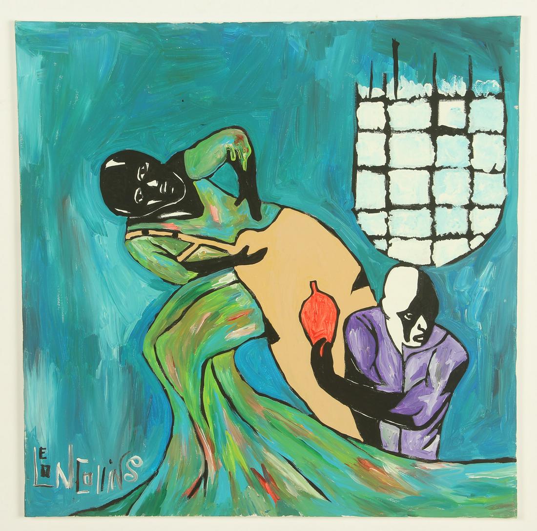 Leon Collins (African American, 20th c.) "Working Can (1 of 4)