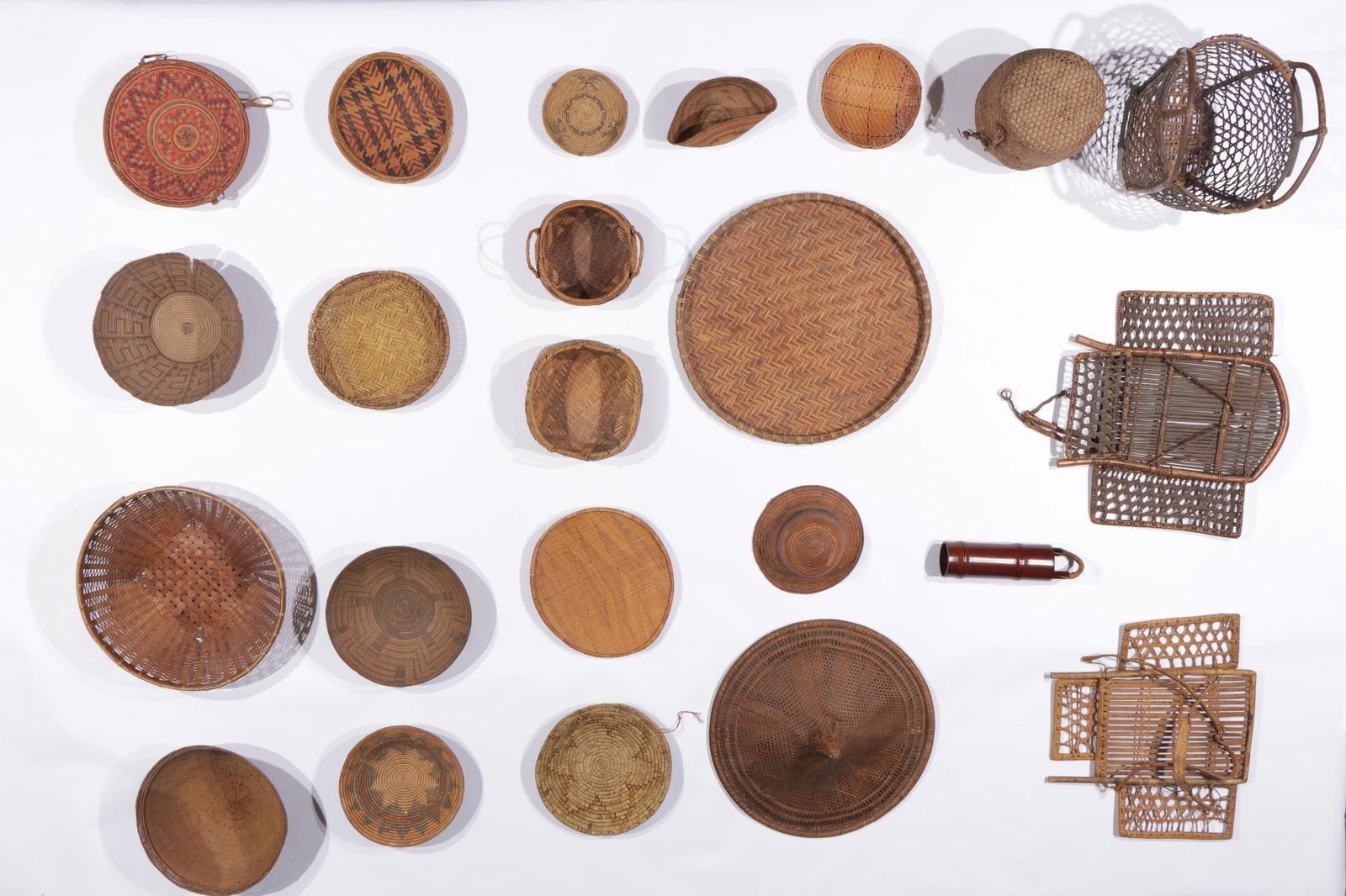 Large Estate Collection of Ethnographic Baskets, (1 of 7)