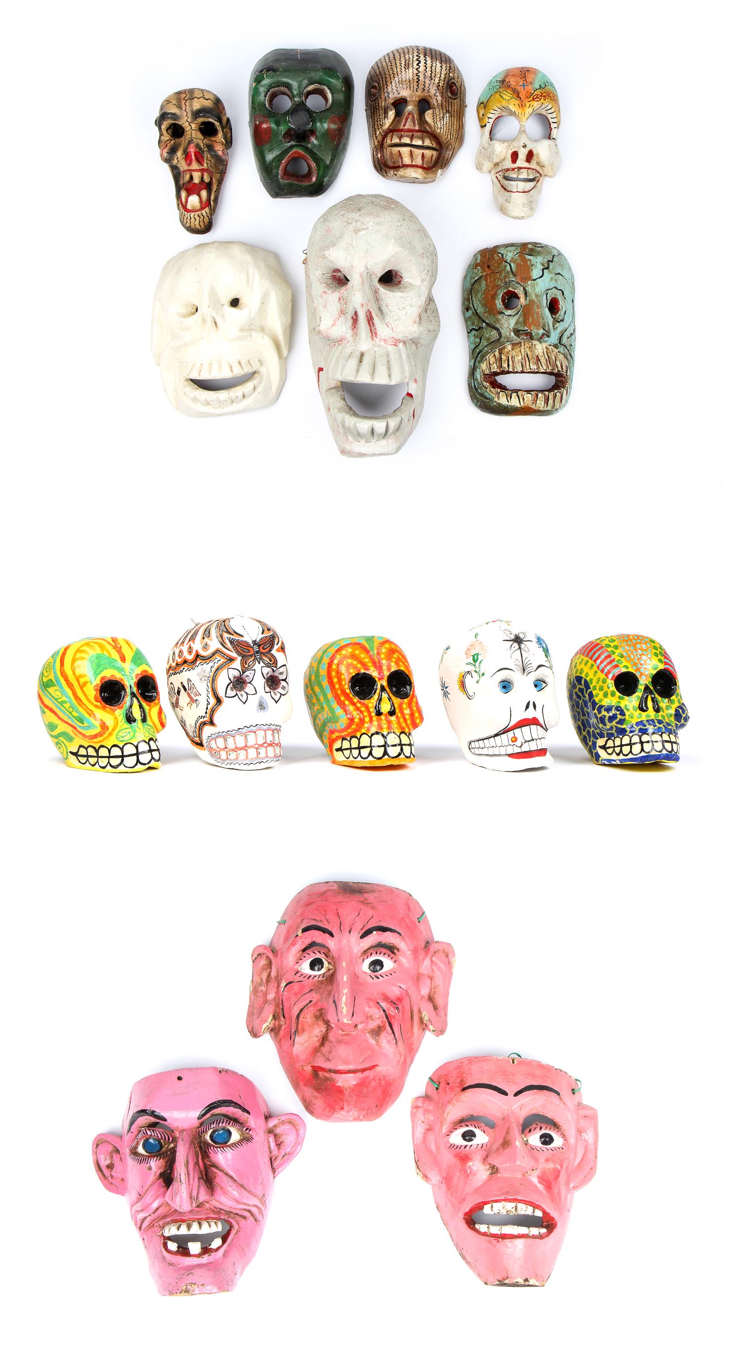 10 Mexican Masks and 5 Day of the Dead Skulls (1 of 5)