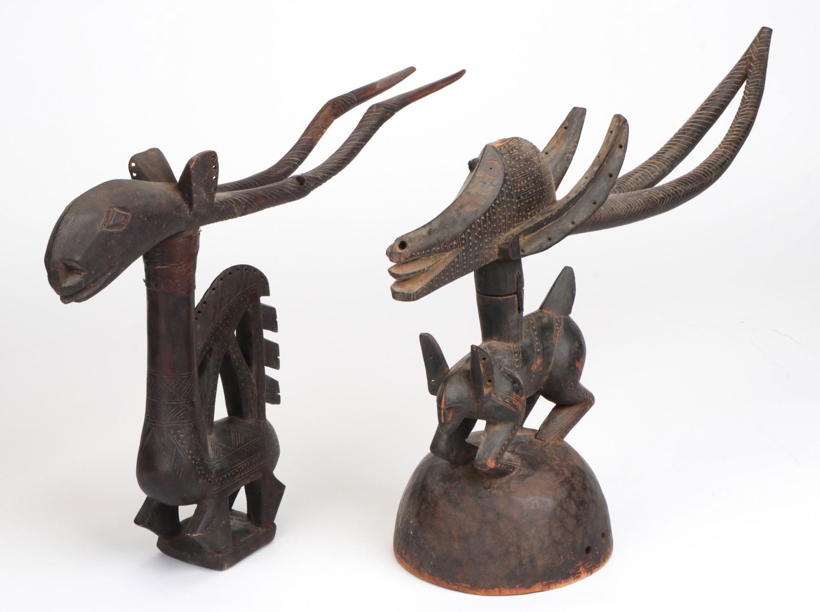 Two West African Chiwara Figures, Mali (1 of 3)