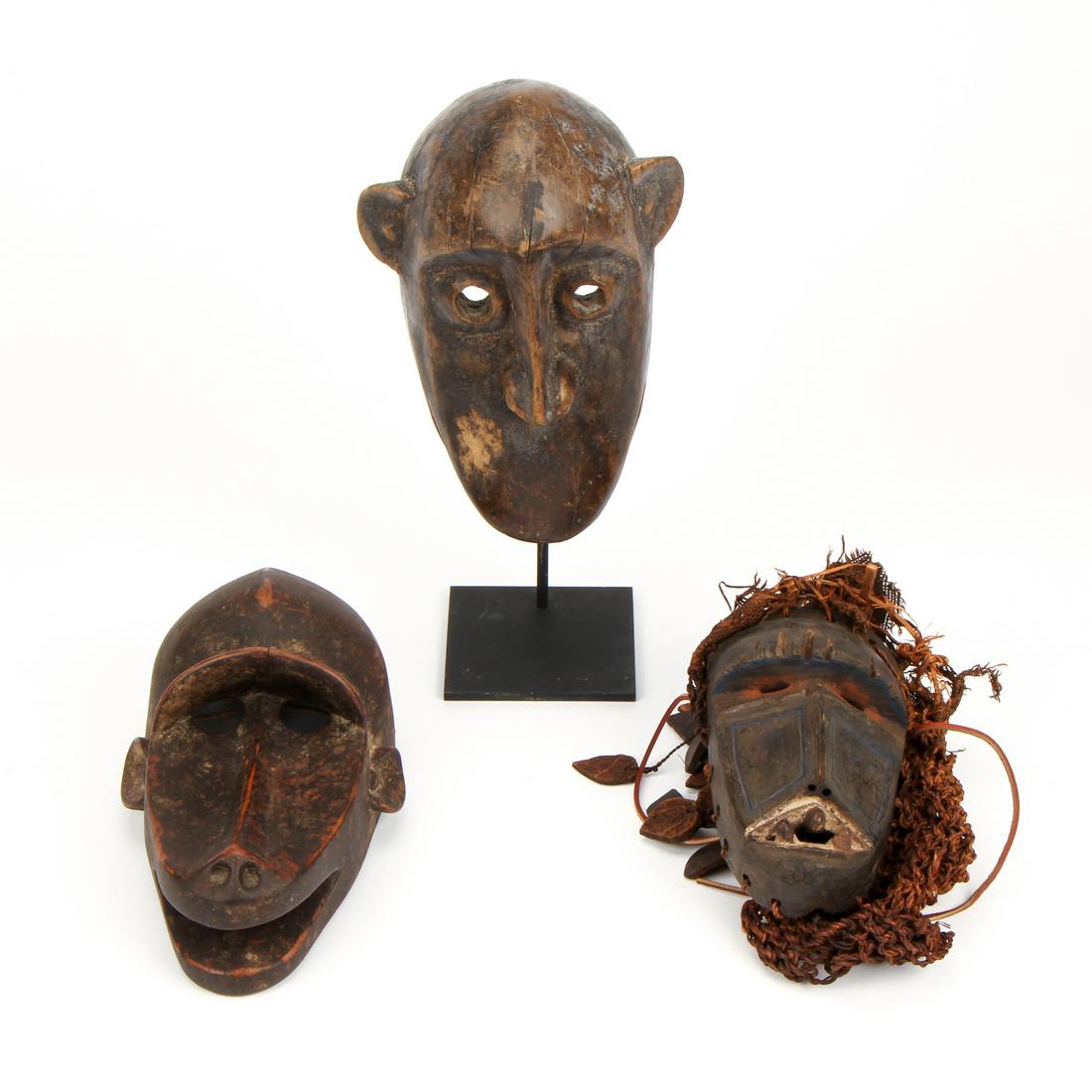Three African Monkey Masks (1 of 2)