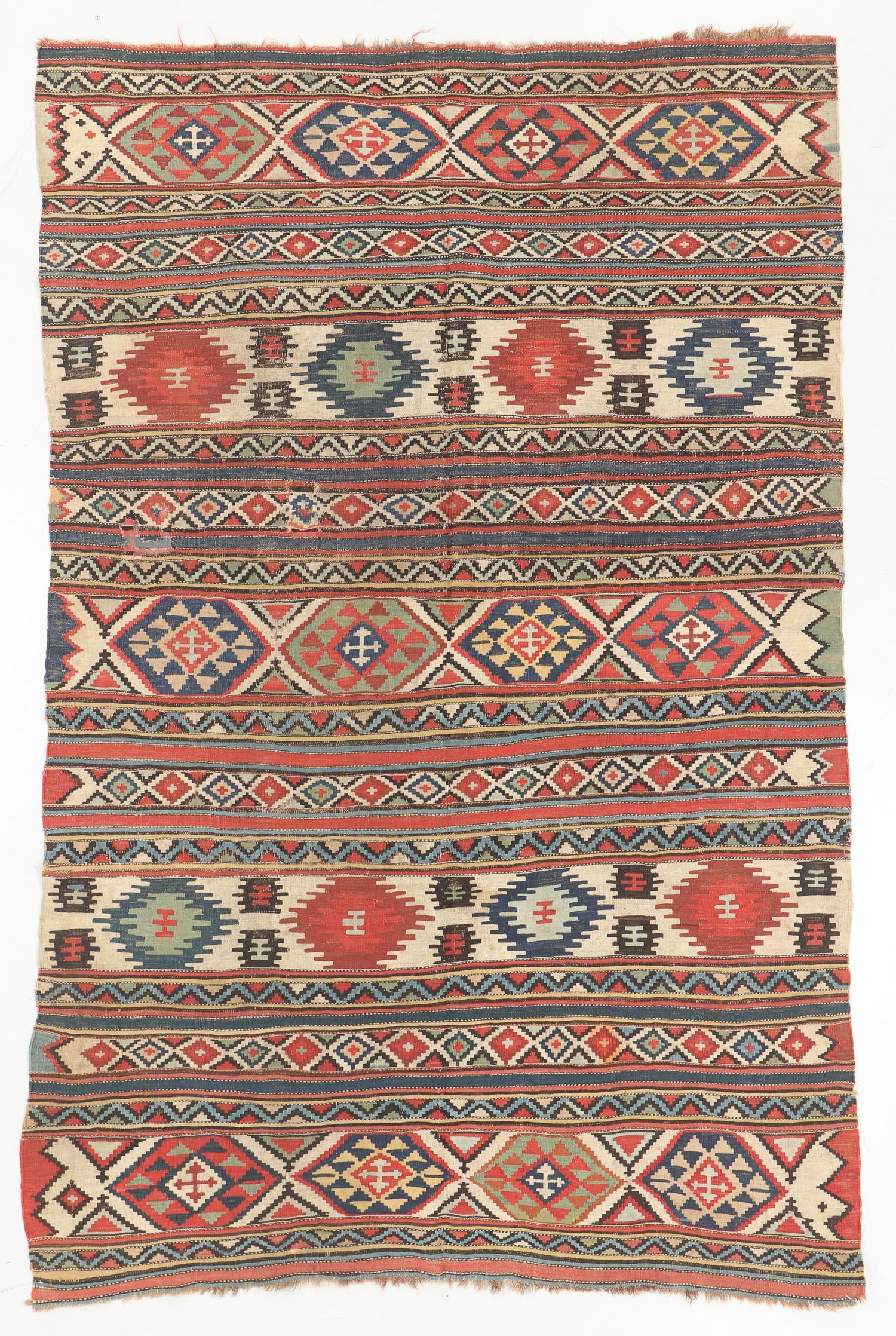 Antique Shirvan Kilim, Turkey: 5'8'' x 8'8" (1 of 6)