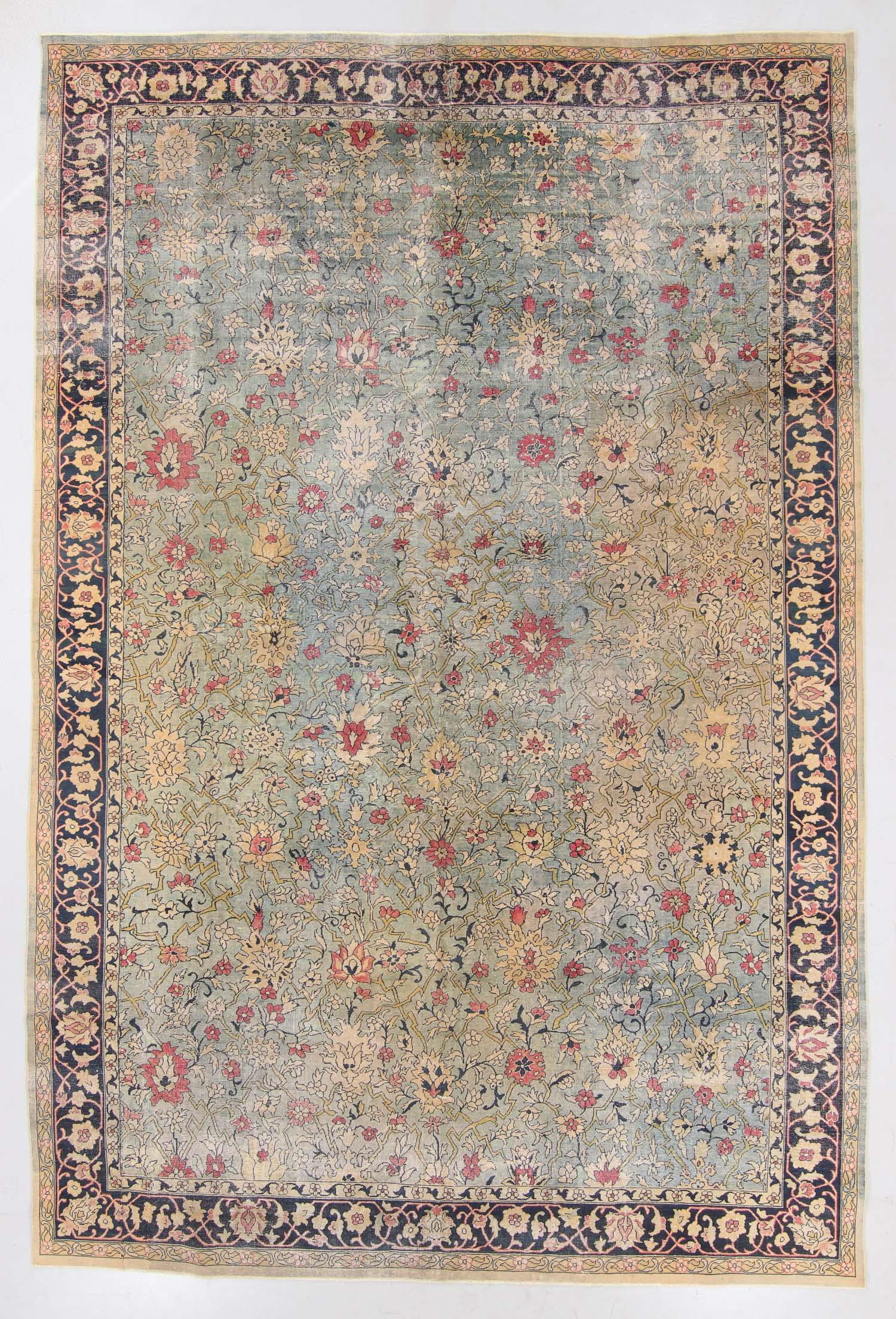 Antique Tabriz Rug, Persia: 10'1'' x 14'9'' (1 of 6)