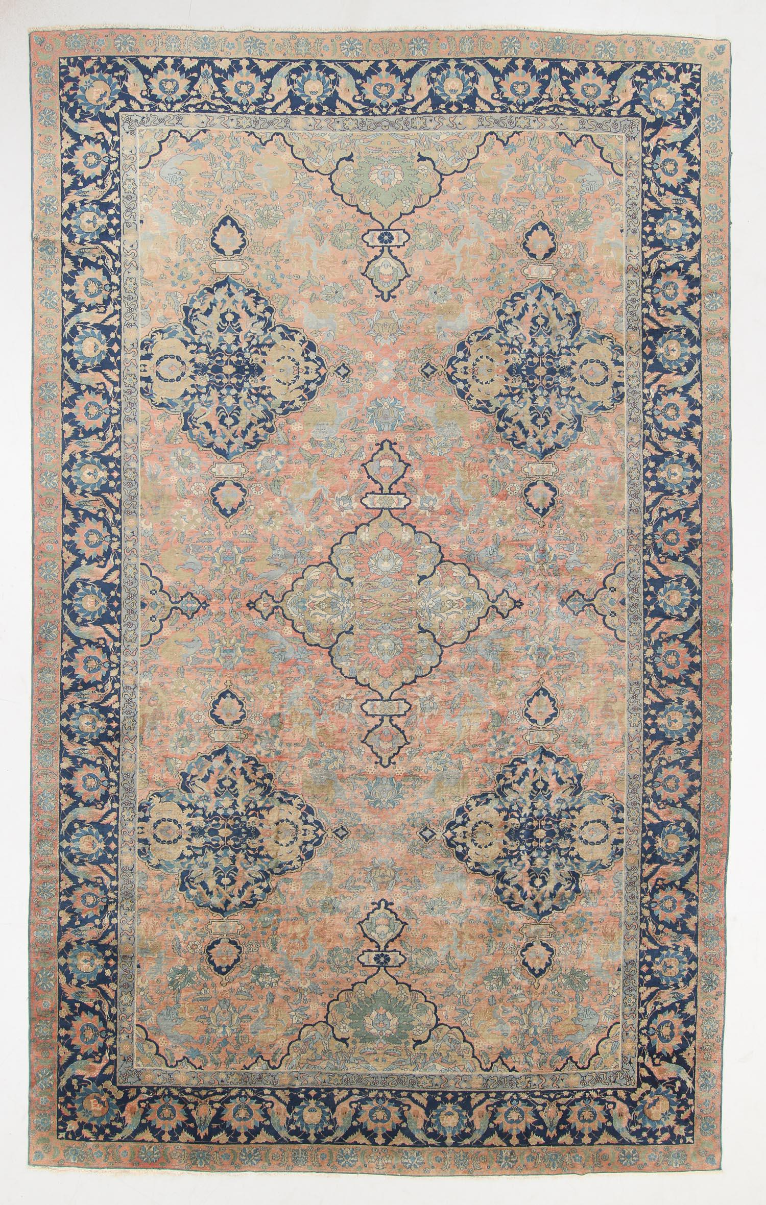 Antique Mogul Style Rug, India: 11'0'' x 18'1'' (1 of 6)
