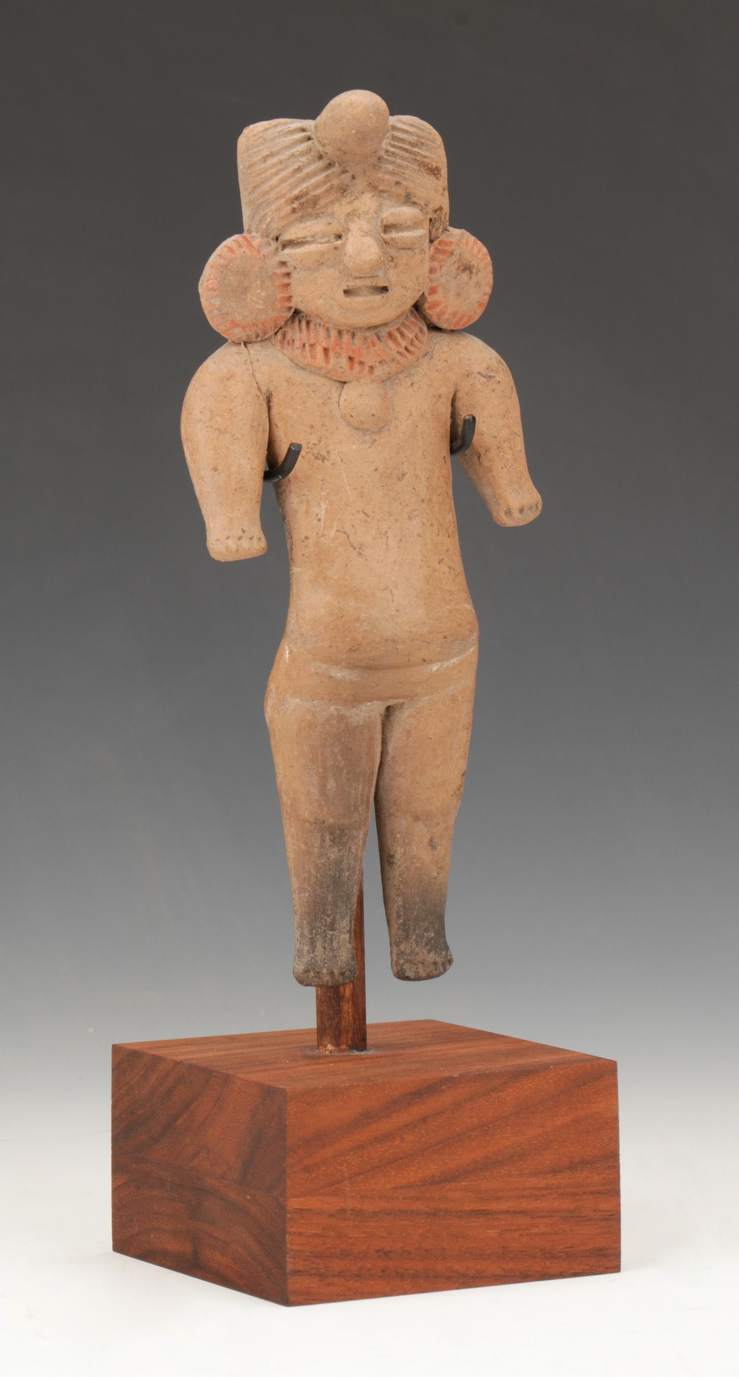 Pre-Columbian Michoacan Pottery Figure, Ht. 7" (1 of 6)