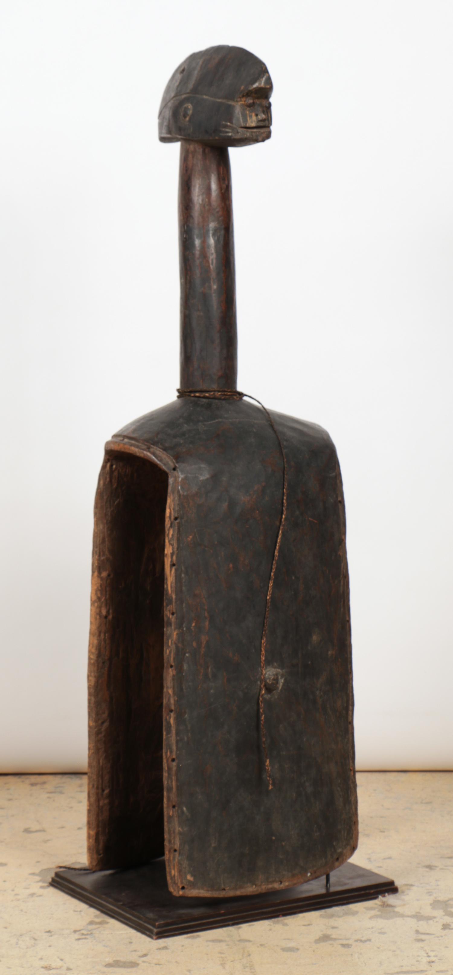 Large African Mumuye Shoulder Mask, Ht. 56.5" (1 of 8)