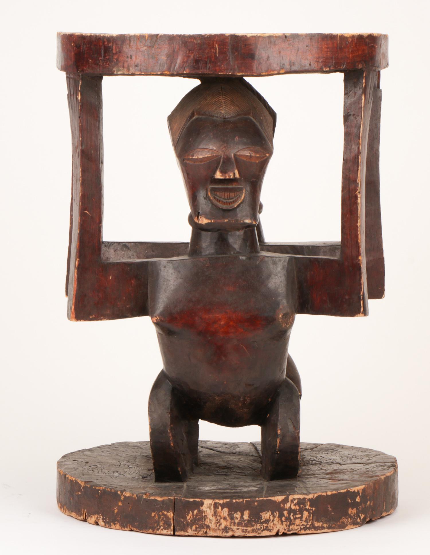 African Songye Style Janiform Stool (1 of 7)