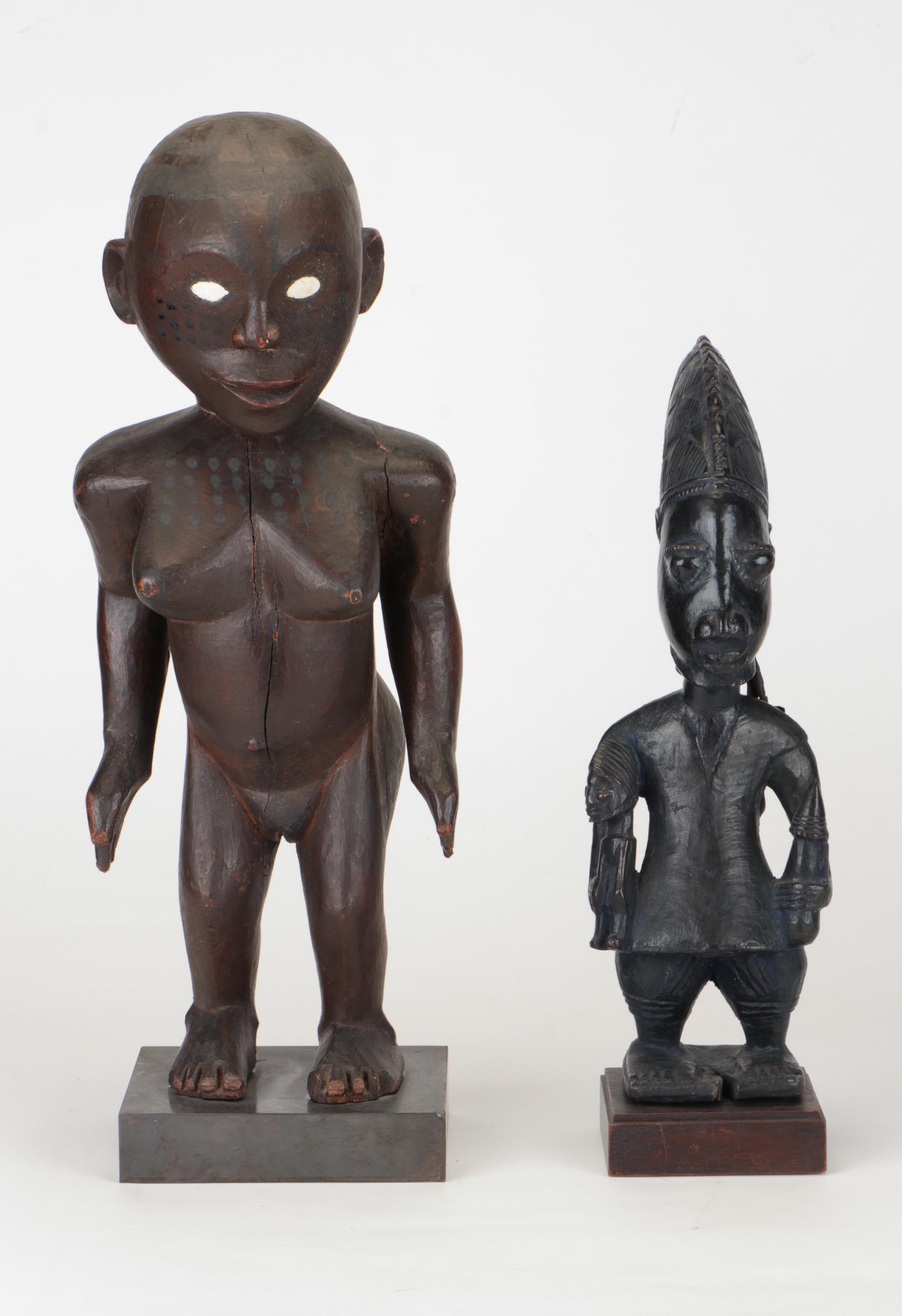 African Congo Figure and a Yoruba Shrine Figure (1 of 8)