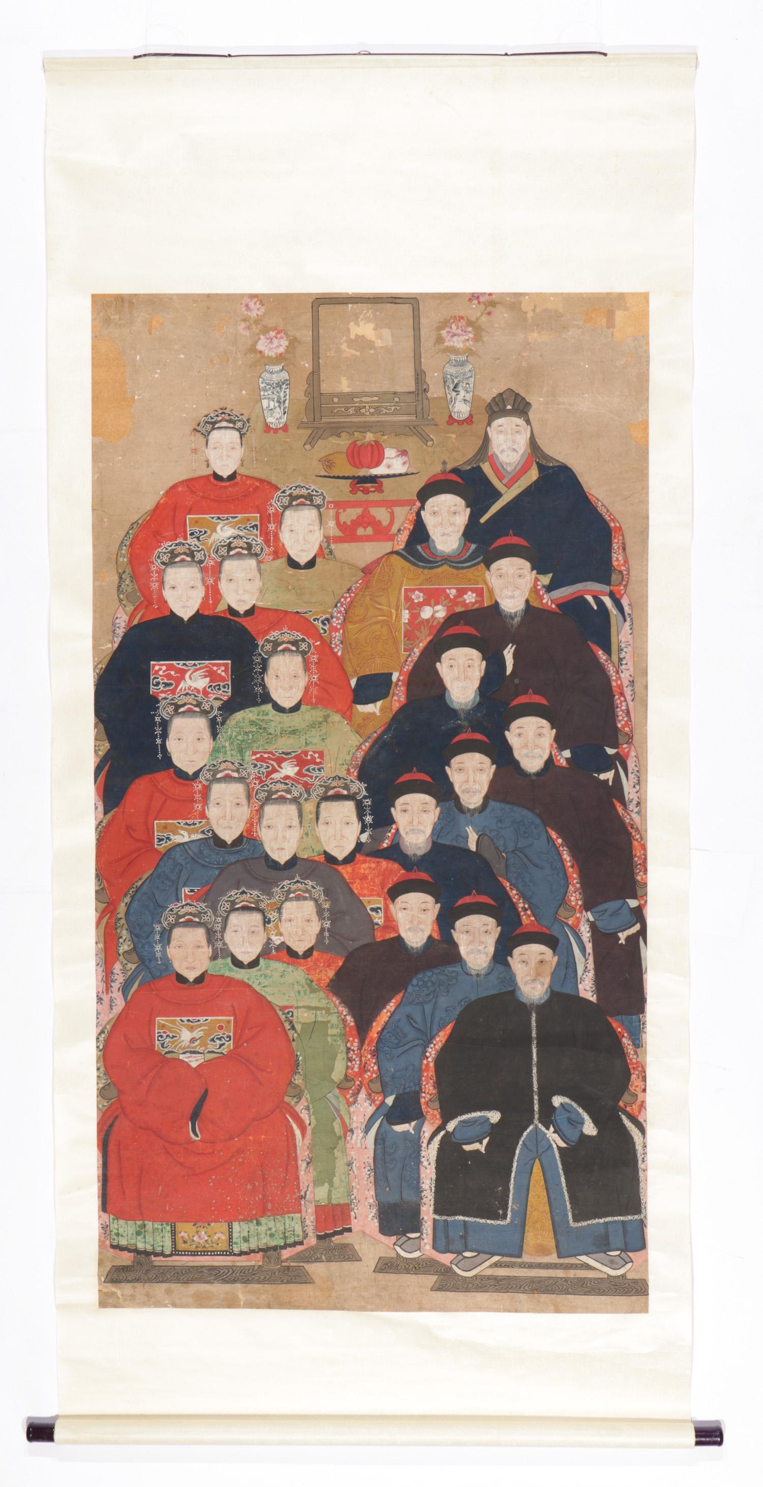 Antique Chinese Ancestor Scroll Painting (1 of 7)