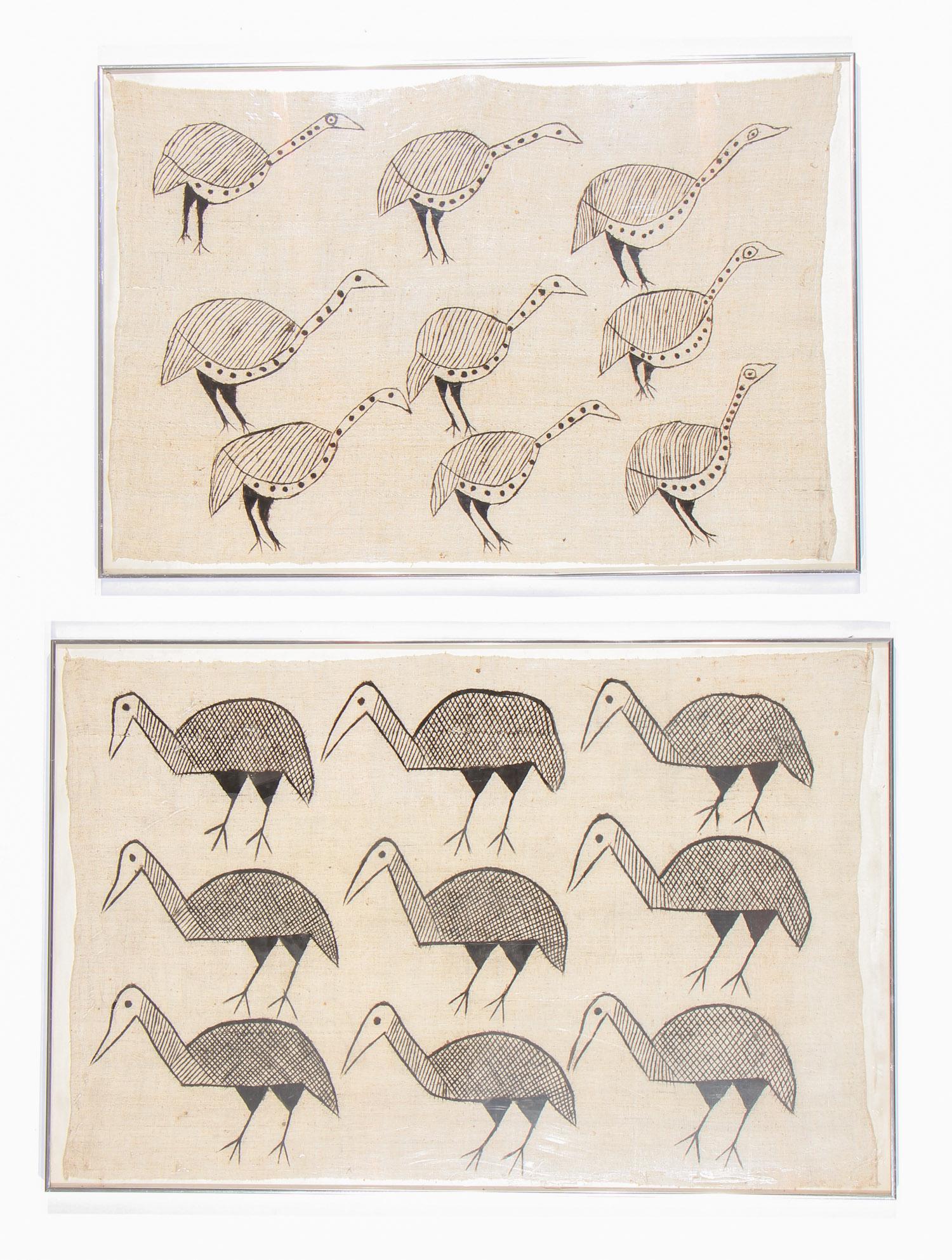 Two African Senufo Famed Mud Cloths (1 of 4)