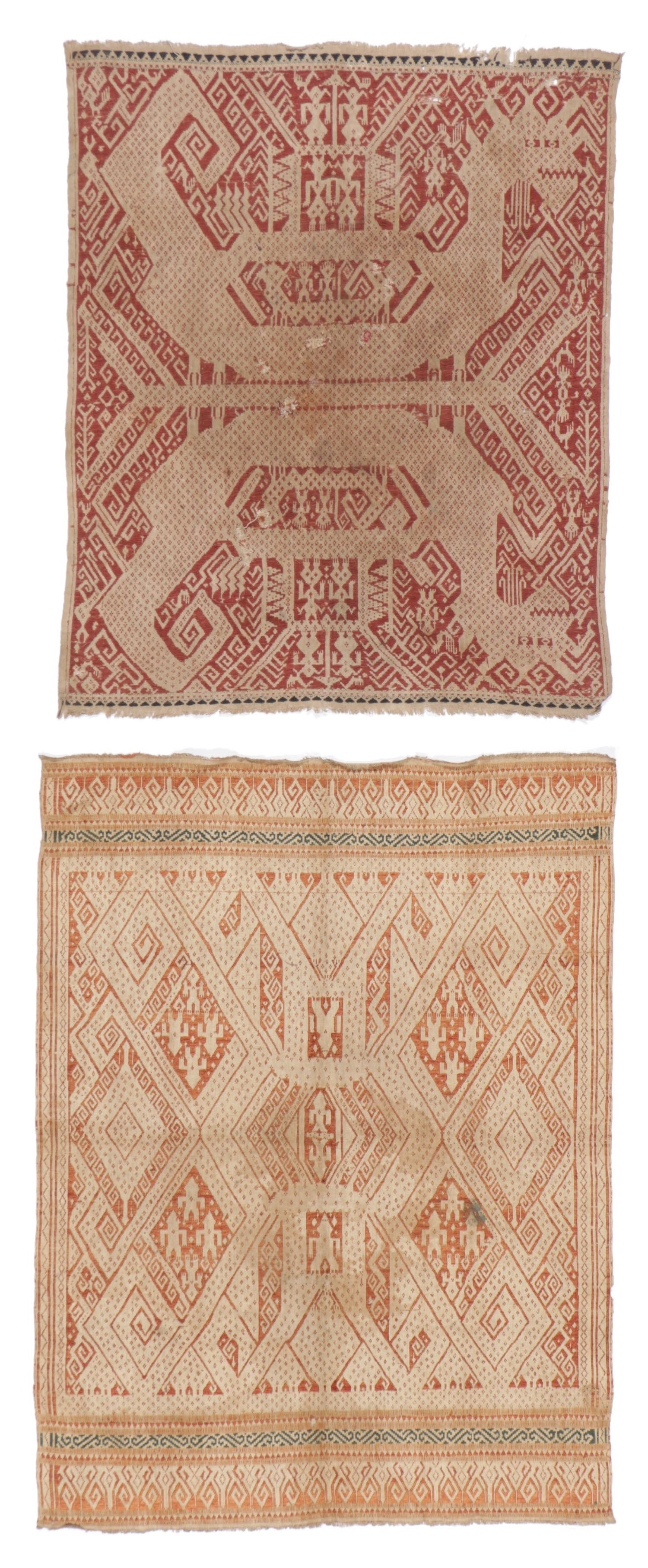 2 19th Century Ceremonial Shipcloths or Tampan (1 of 6)