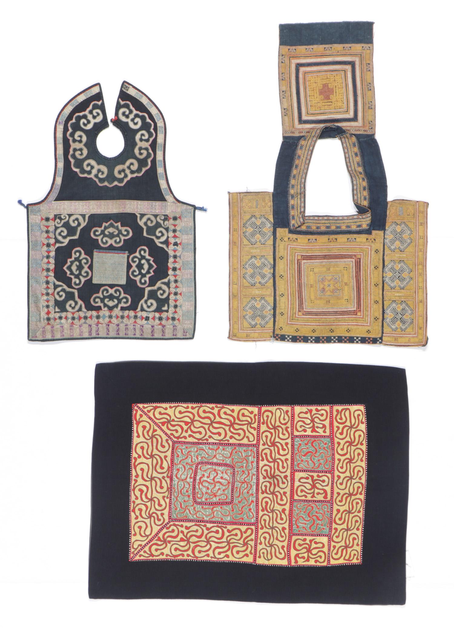 3 Miao Embroidered Textiles, China (1 of 4)