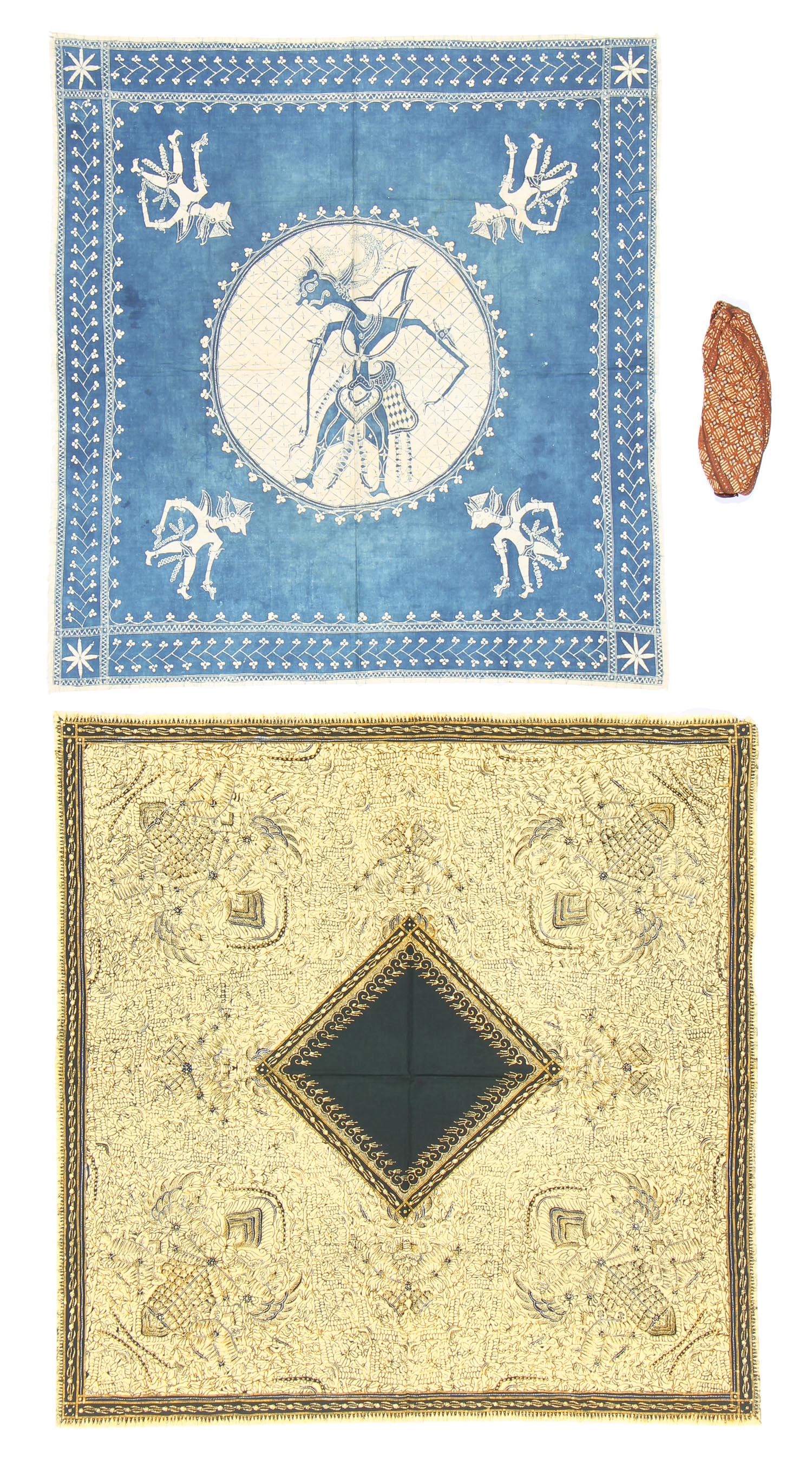 3 Men's Batik  Head Coverings, Indonesia (1 of 7)