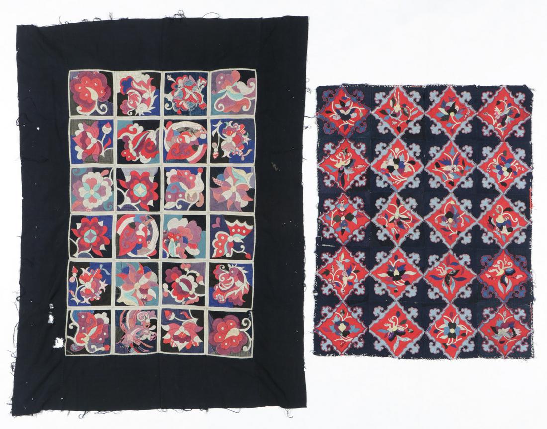 2 Blanket Textiles, Miao, China, early 20c (1 of 4)