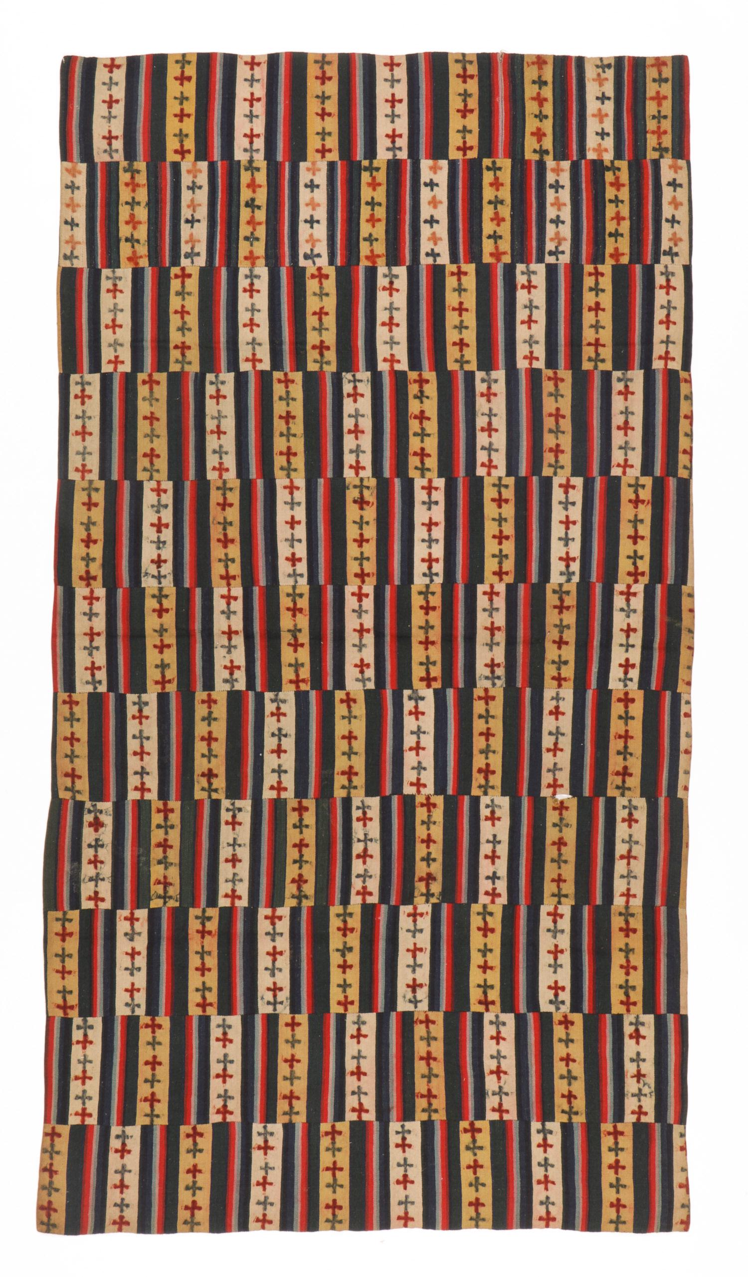 Large Antique Tibetan Dolpo Blanket with Tingri (1 of 5)