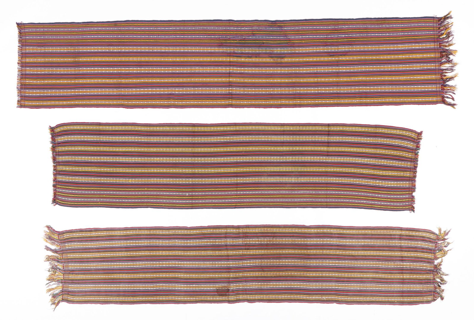 3 Old Bhutanese Traditional Silk Textiles (1 of 6)