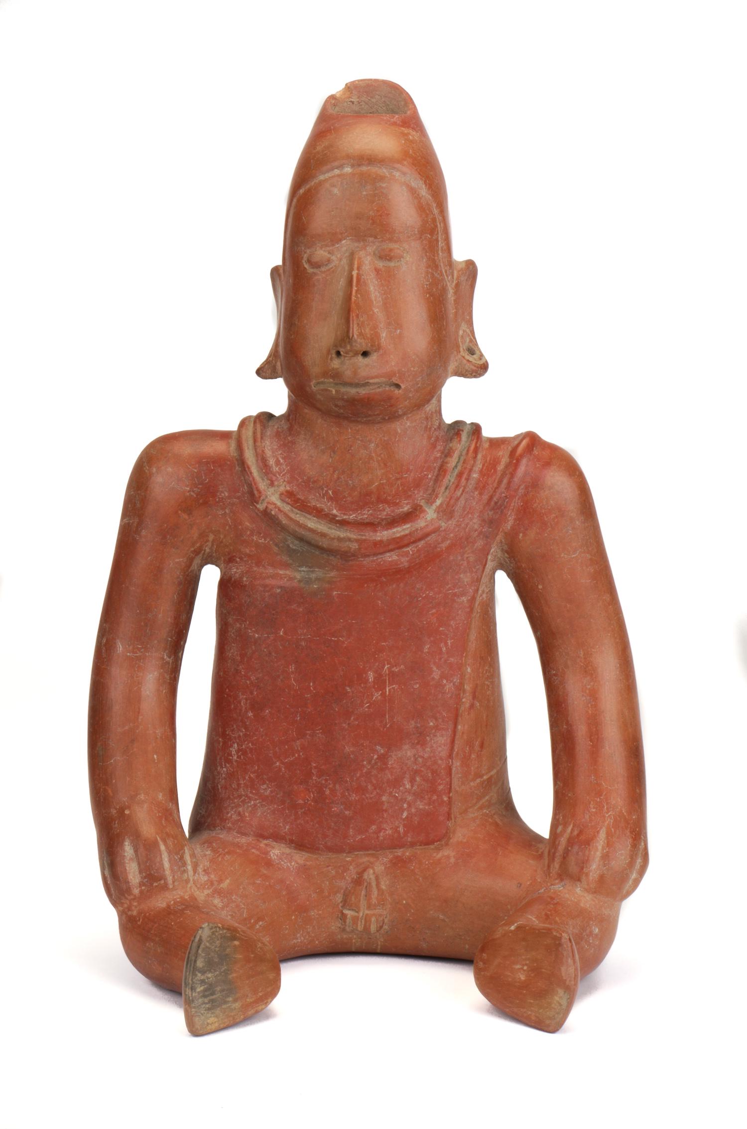 Large Pre-Columbian Colima Female Figure, 200 BCE - 200: Large Pre-Columbian Colima Female Figure, 200 BCE - 200 CE, Mexico. Size: 13.5'' x 8.5'' x 7.75'' (34 x 22 x 20 cm). Please Note: There Are No Hidden or Confidential Reserves in this Auction; All Acce