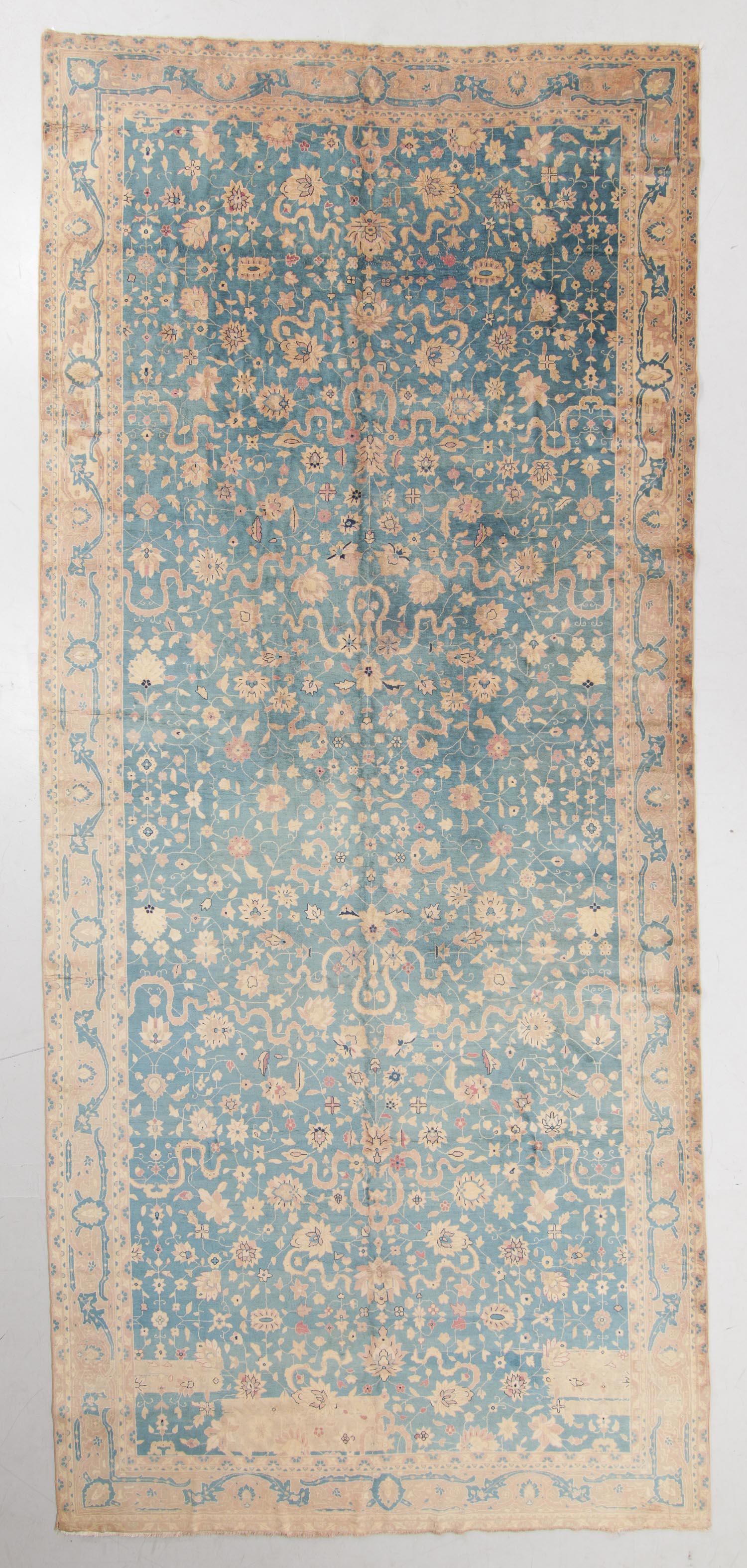 Agra Rug, India, Early 20th C., 8'10'' x 19'10'' (1 of 4)