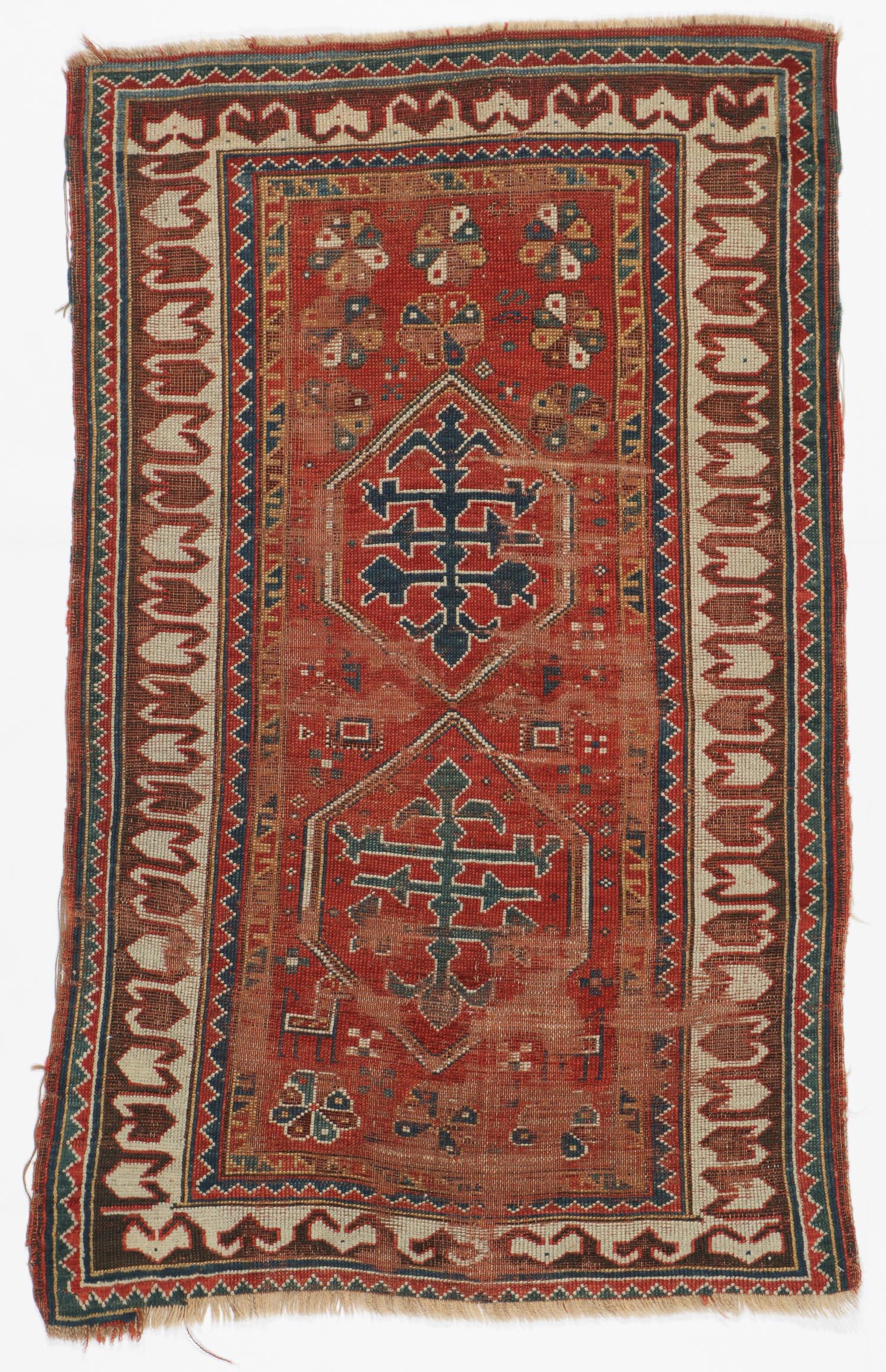 Antique Kazak Rug, Caucasus, mid/late 19th c: 3'1'' x (1 of 5)